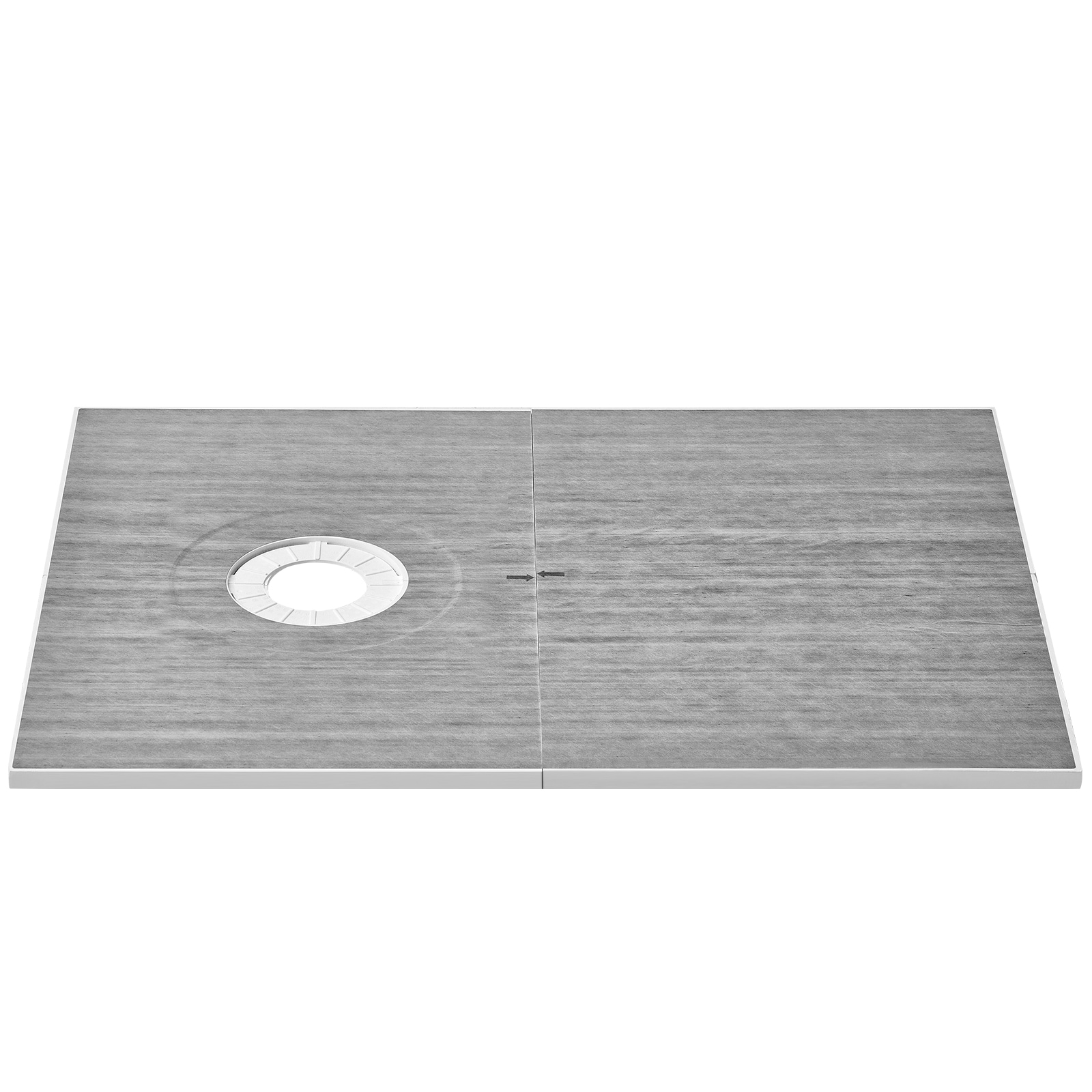 VEVOR - Shower Curb Kit 60inx38in Shower Pan Kit with 6.3in Offset Drain Lightweight EPS Shower...