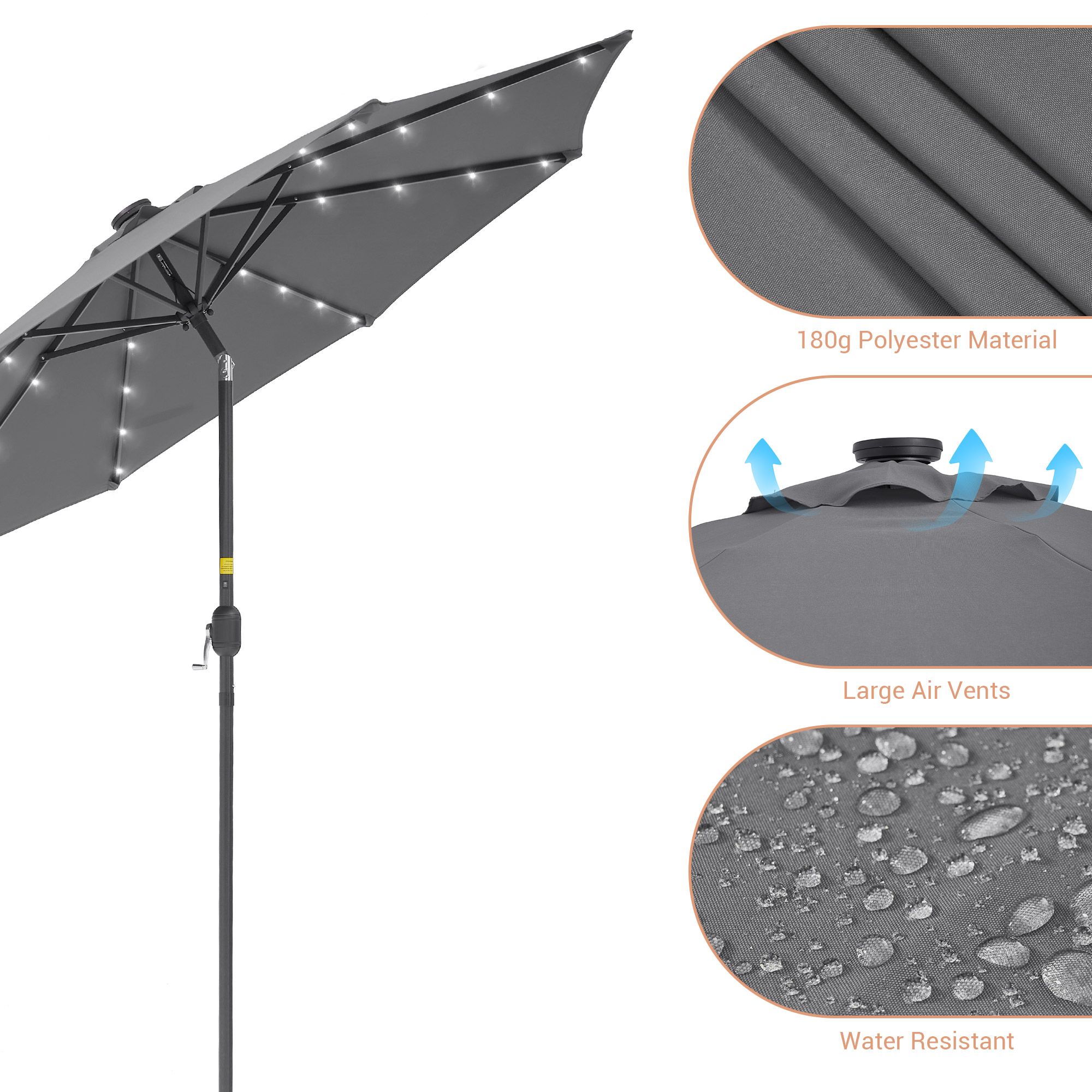 ACEGOSES LW-R-09A-LED Umbrellas-2 - View #3