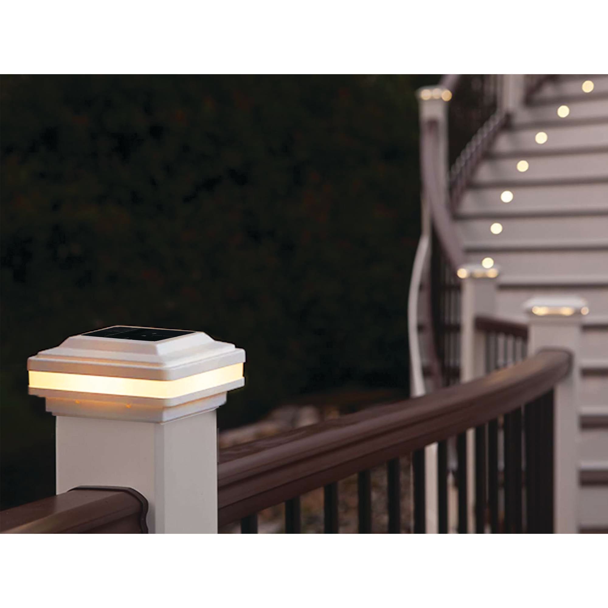 Harbor Breeze QPP55B-F20C-WH-2 Deck-Post-Caps - View #5