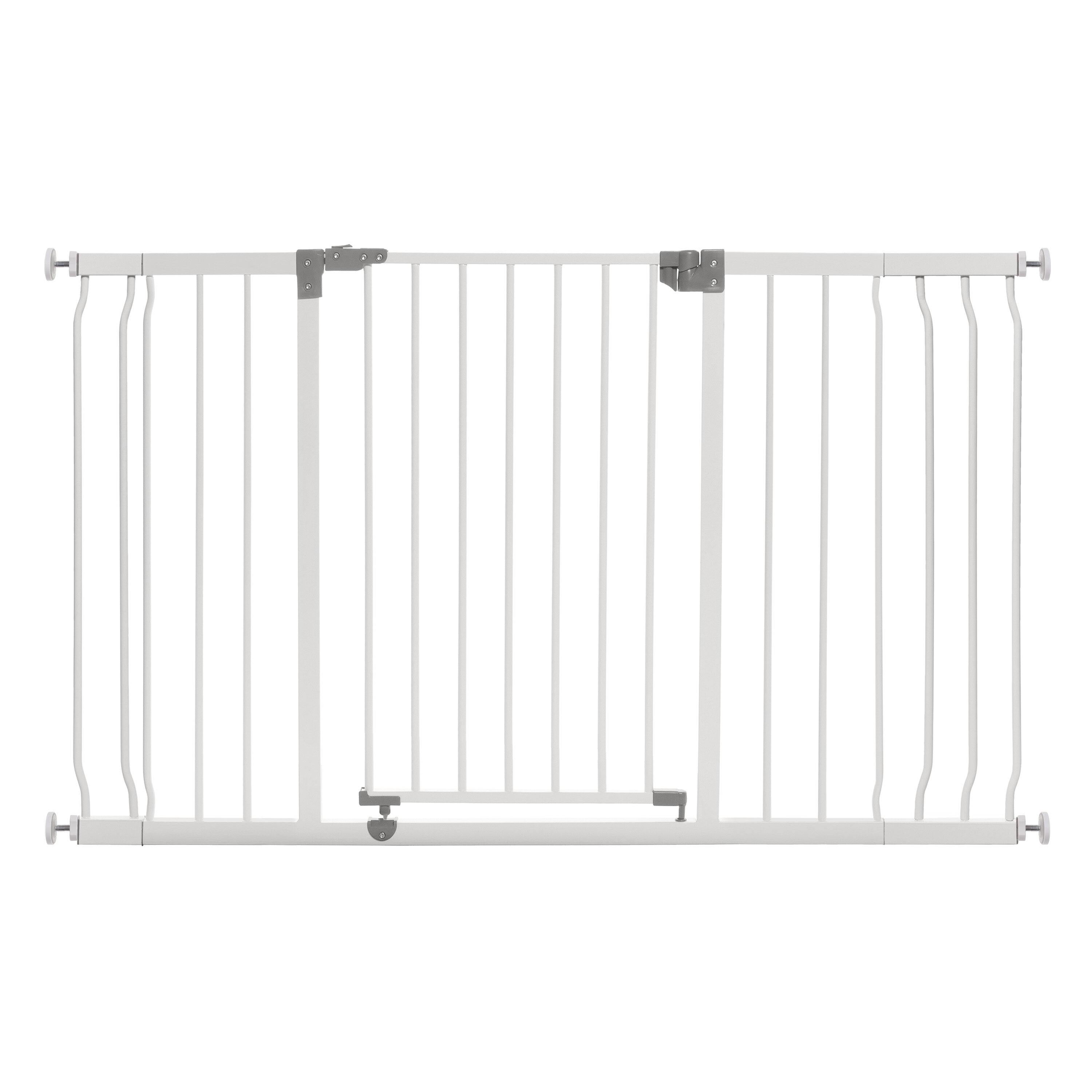 Liberty 29.5-33in Auto Close Metal Baby Safety Gate - White