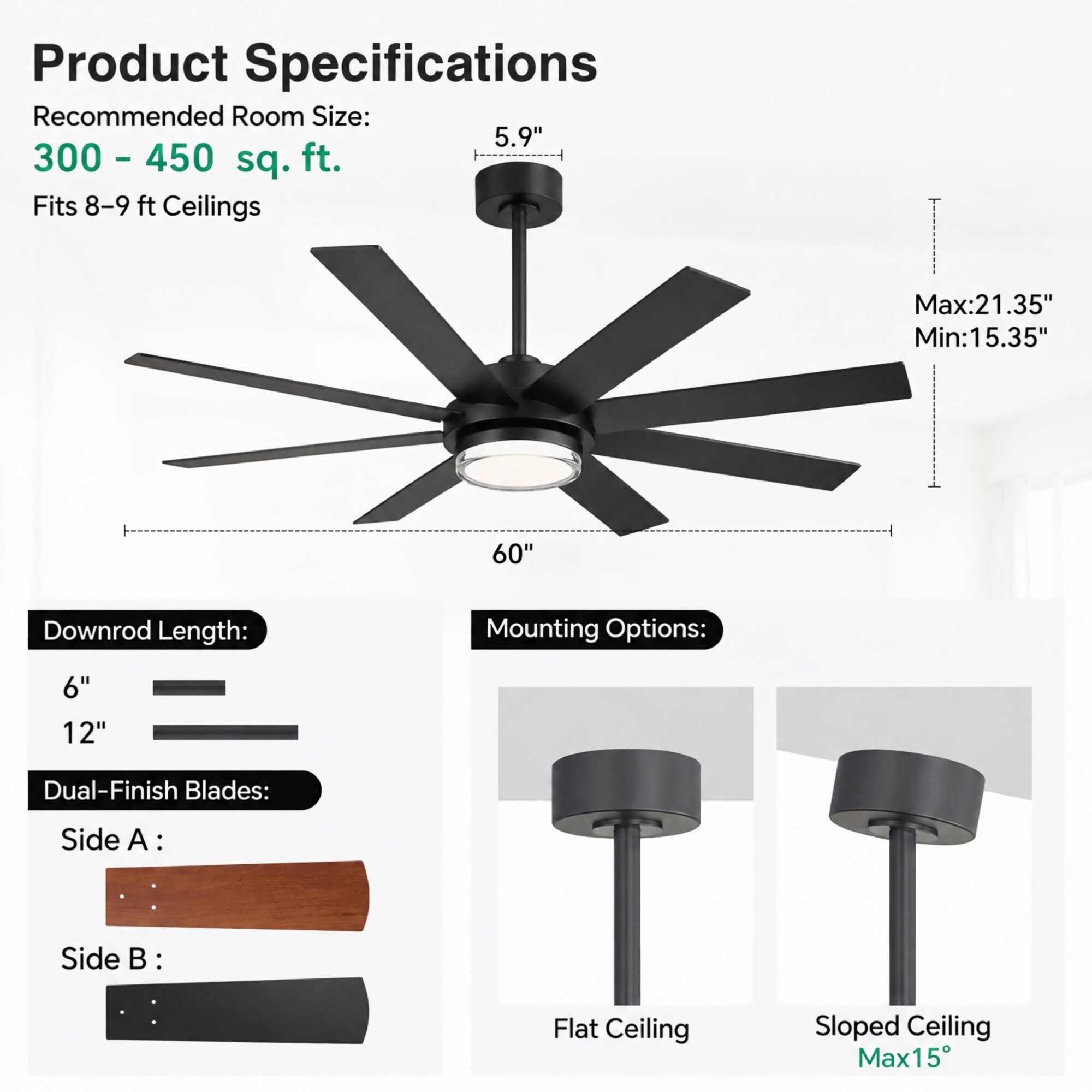 Flashwind A40ZY40047BK Ceiling-Fans - View #3