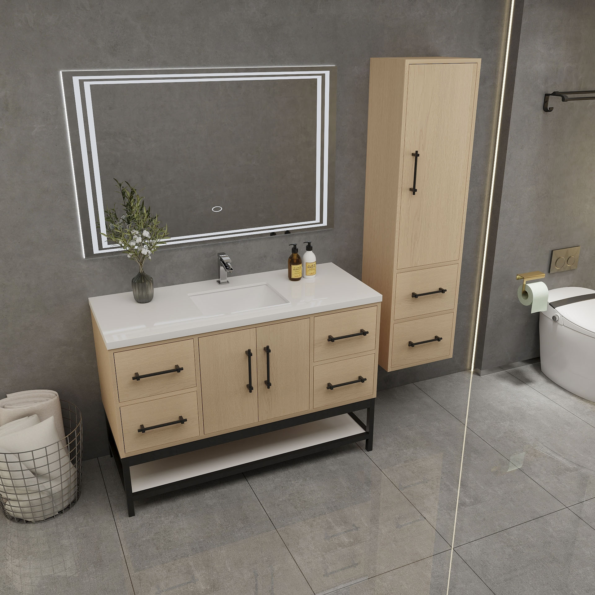 BV Better Vanity VICTORIA48FM-YO Bath-Vanity-Combo - View #6