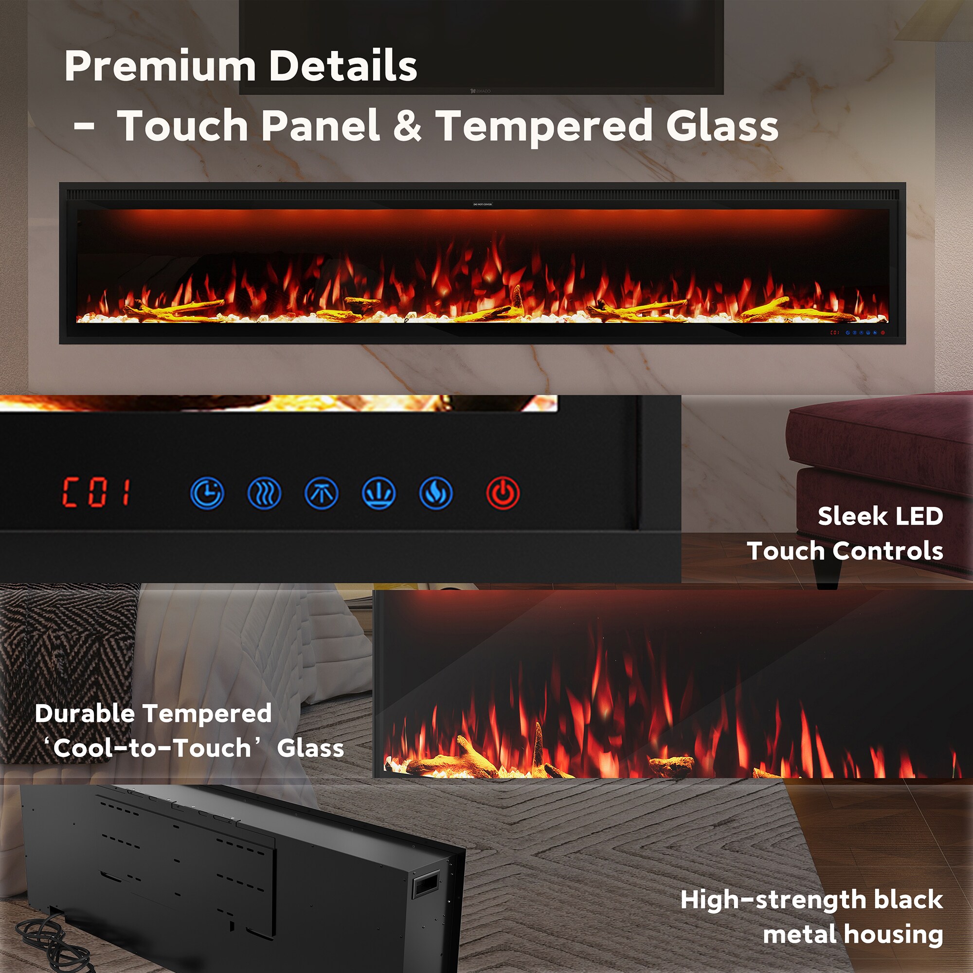 Clihome VL-EF72 Electric-Fireplaces - View #8