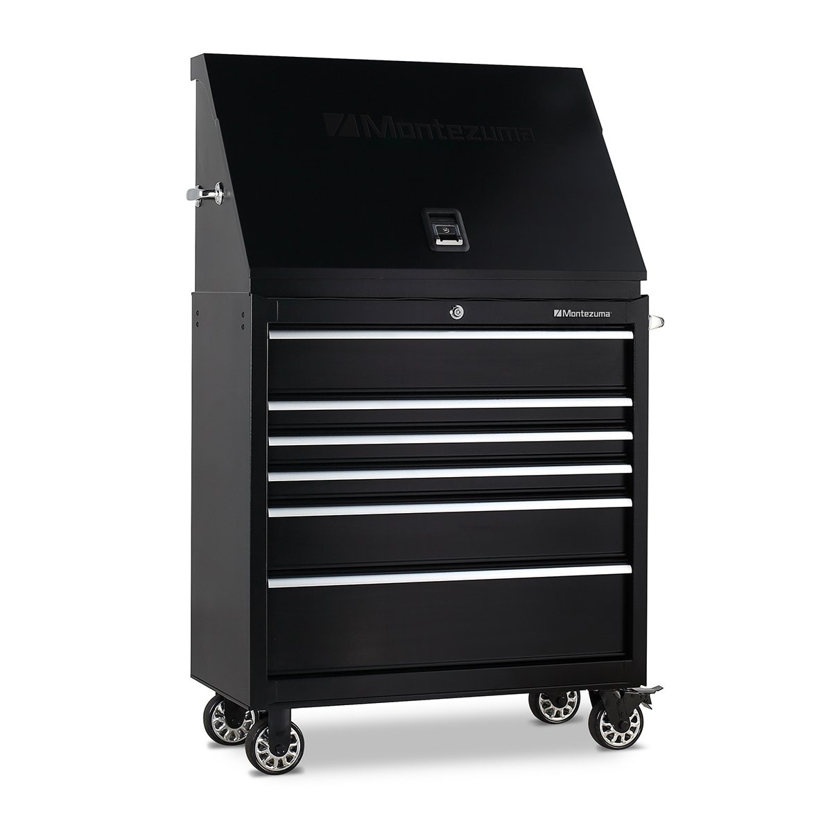 Montezuma 36.75-in W x 21.625-in H-Drawer Steel Tool Chest (Black) in the  Top Tool Chests department at