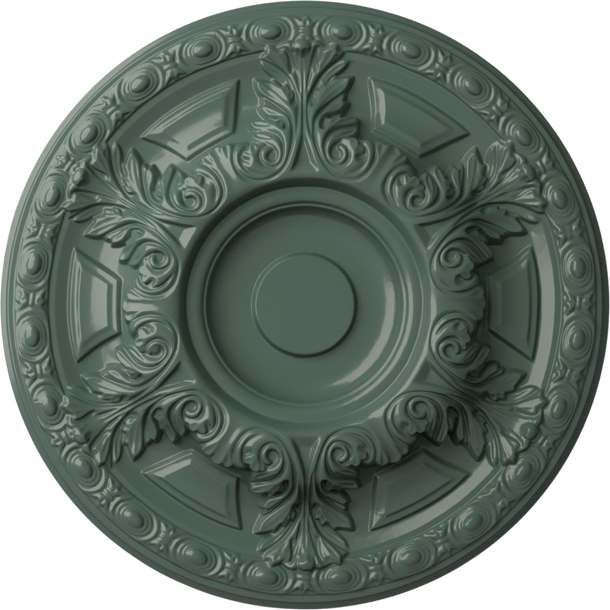 Ekena Millwork CM24GACBF Granada 23.5-in W x 23.5-in L Painted Cloud Burst Polyurethane Whole Ceiling Medallion