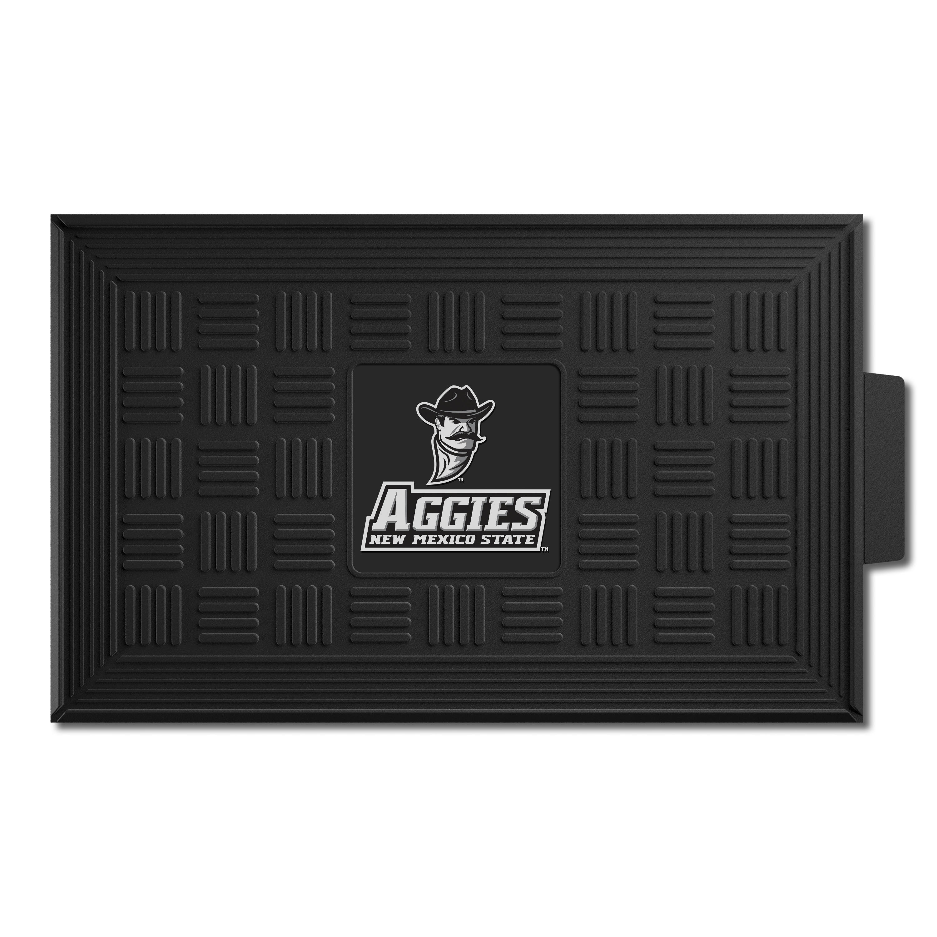 FANMATS 11372 New Mexico State Aggies 2-ft x 3-ft Black Vinyl Rectangular Indoor or Outdoor Decorative Sports Door Mat