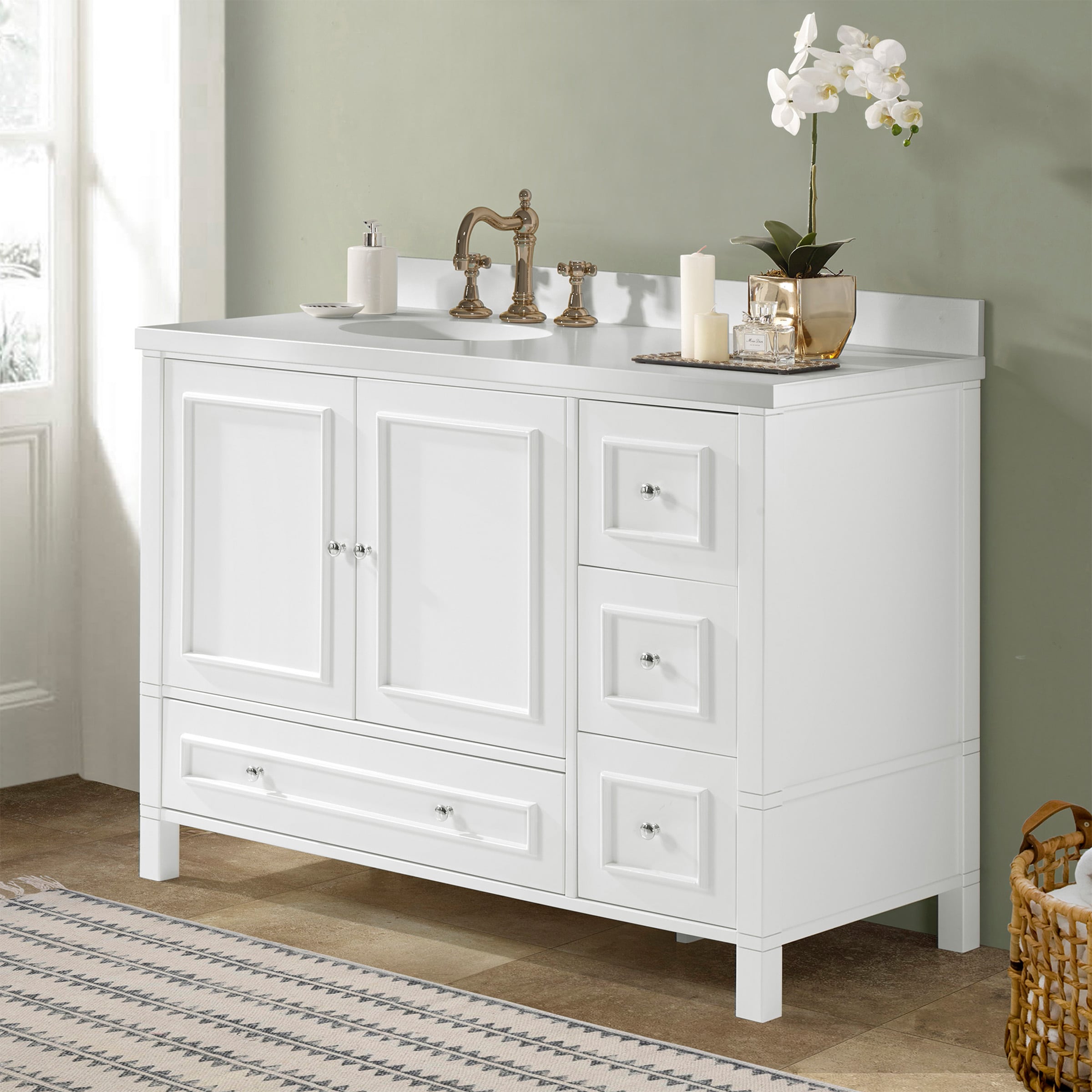 Alaterre Furniture AVAN48WHBB vanities - View #6