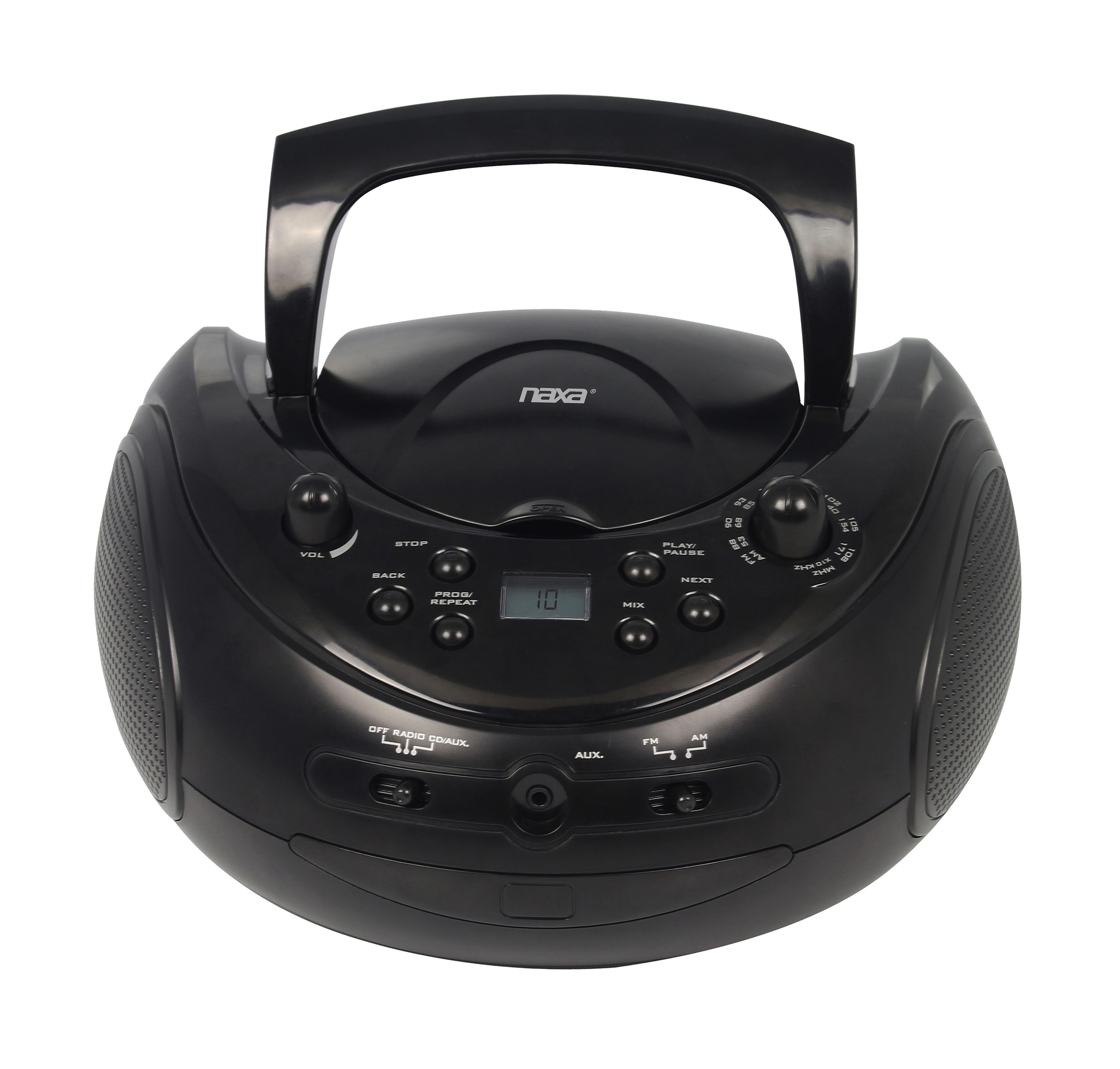 Naxa Portable CD Radio Player, Boombox, Analog Display, AM/FM Radio, CD  Player, Battery or AC Power, Black in the Boomboxes & Radios department at