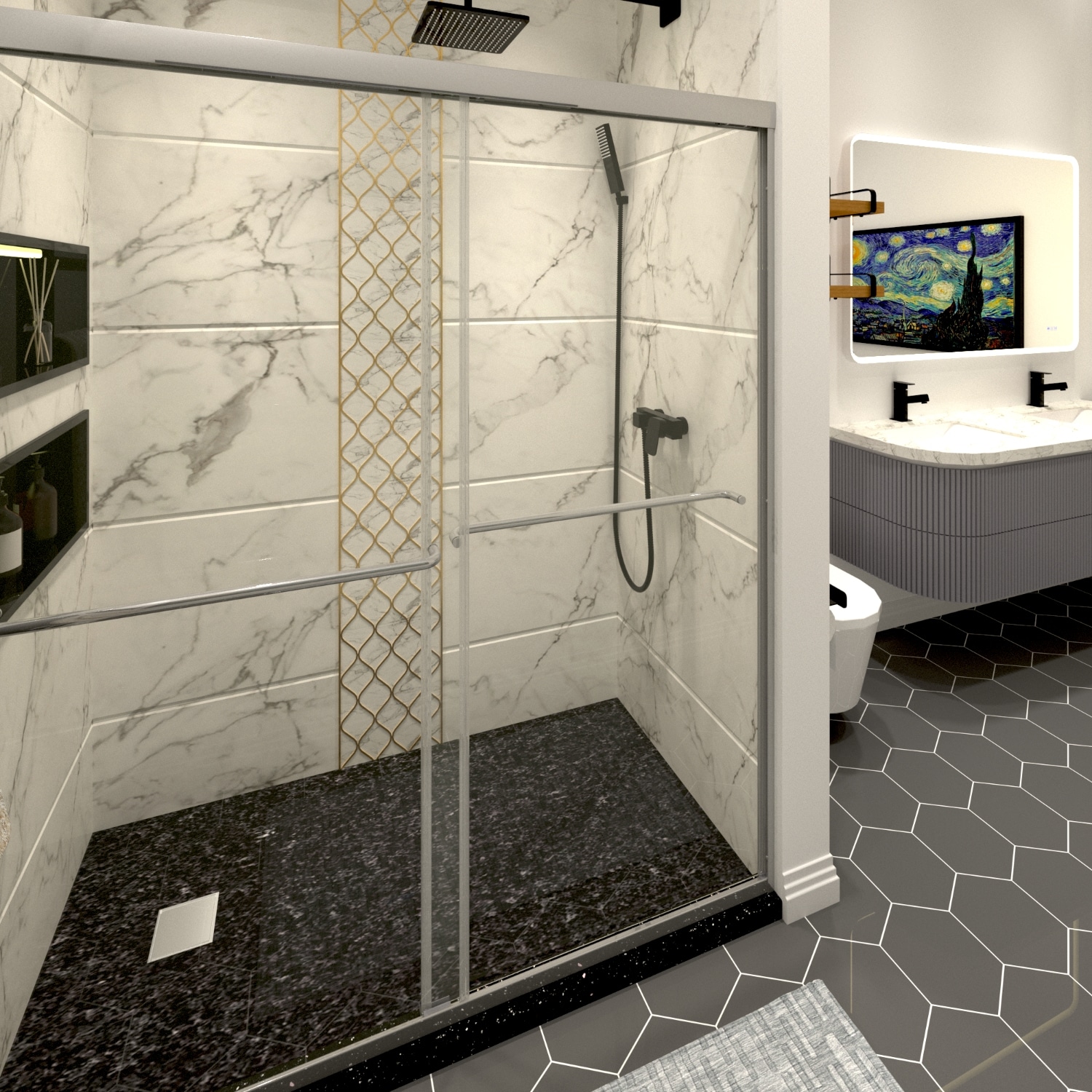 Wooakway FXLS0605-605D126 Shower-Doors - View #6
