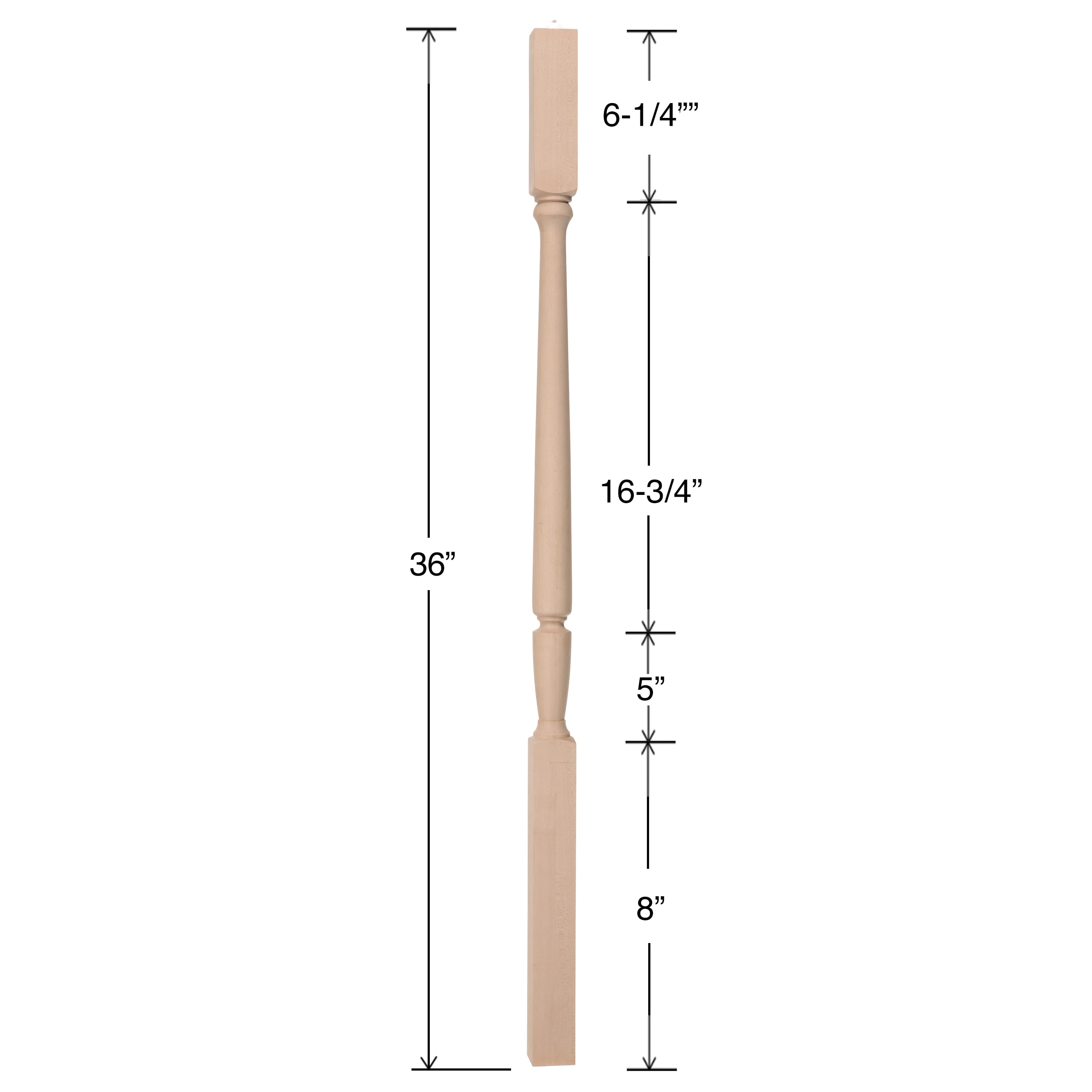 RELIABILT WG2005PL36OAK Interior-Stairpart-Balusters - View #4