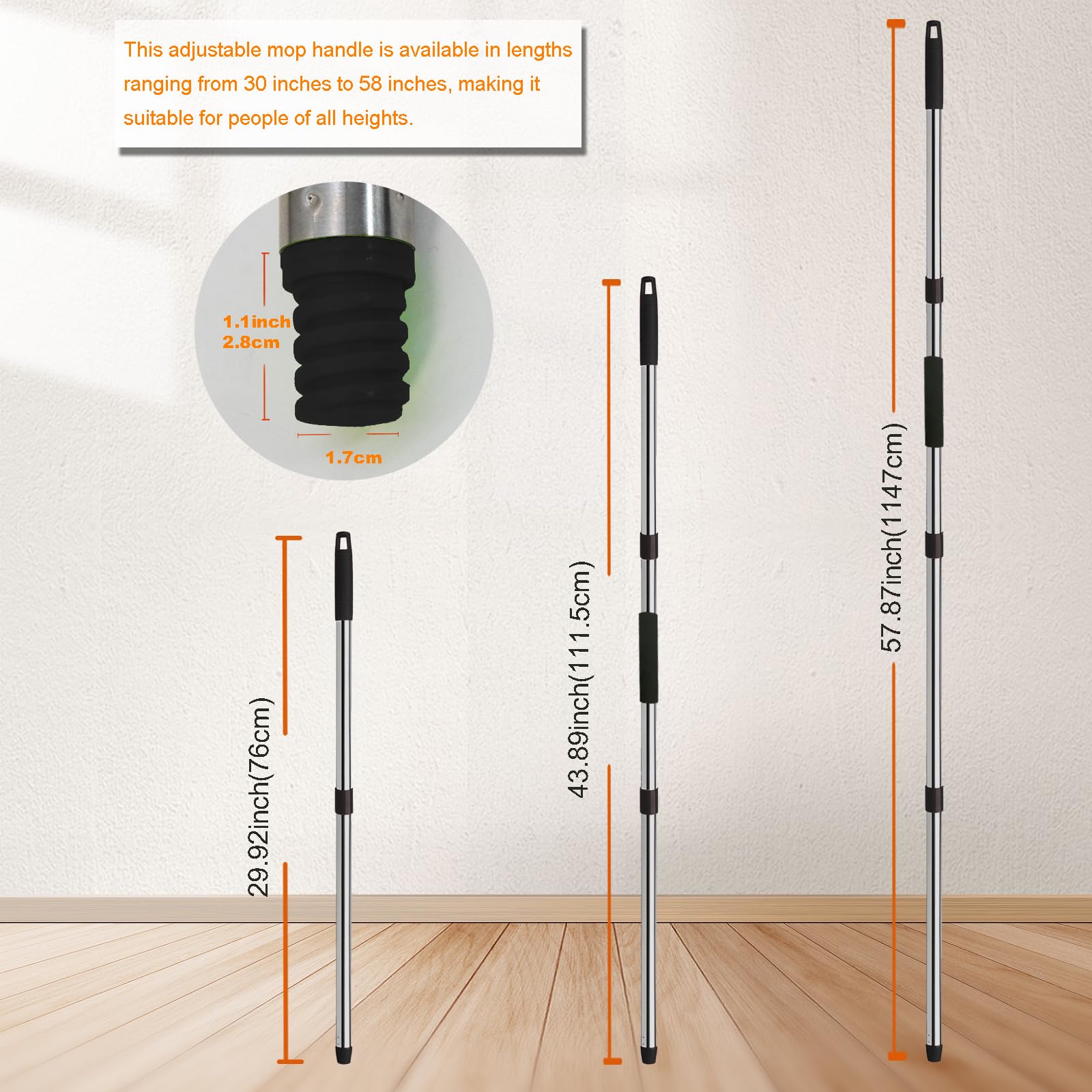 Yichuhaoxi LYI0804Y148 Cleaning-Tool-Handles - View #2