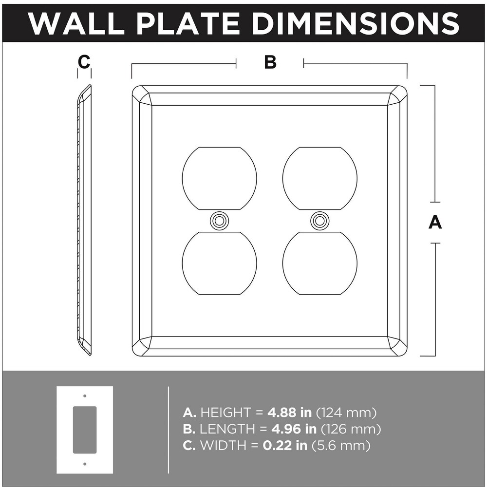 Style Selections W45070-SN-CP Electrical-Wall-Plates - View #9