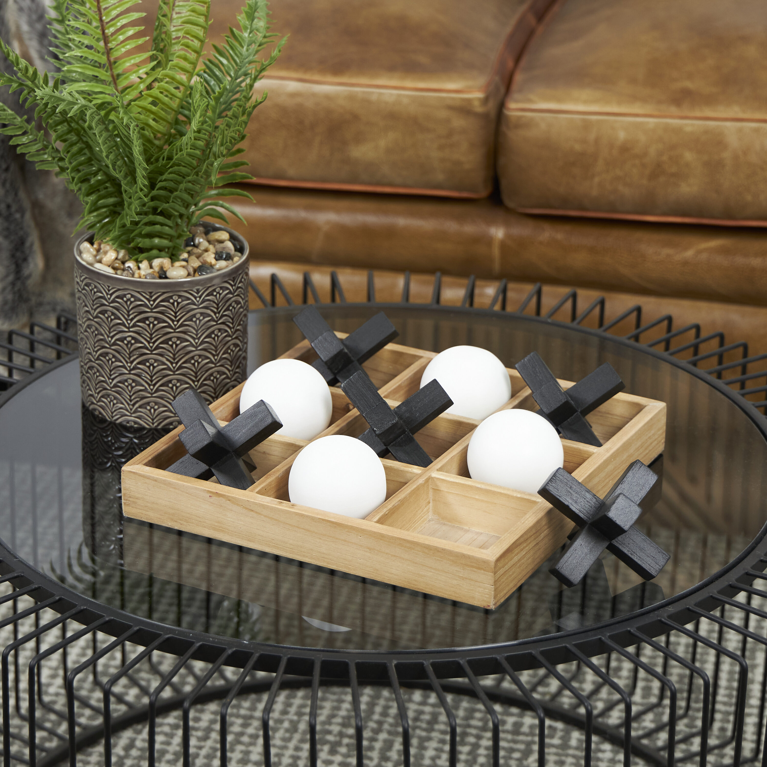 Grayson Lane 821259 Brown Wood Modern Decorative object