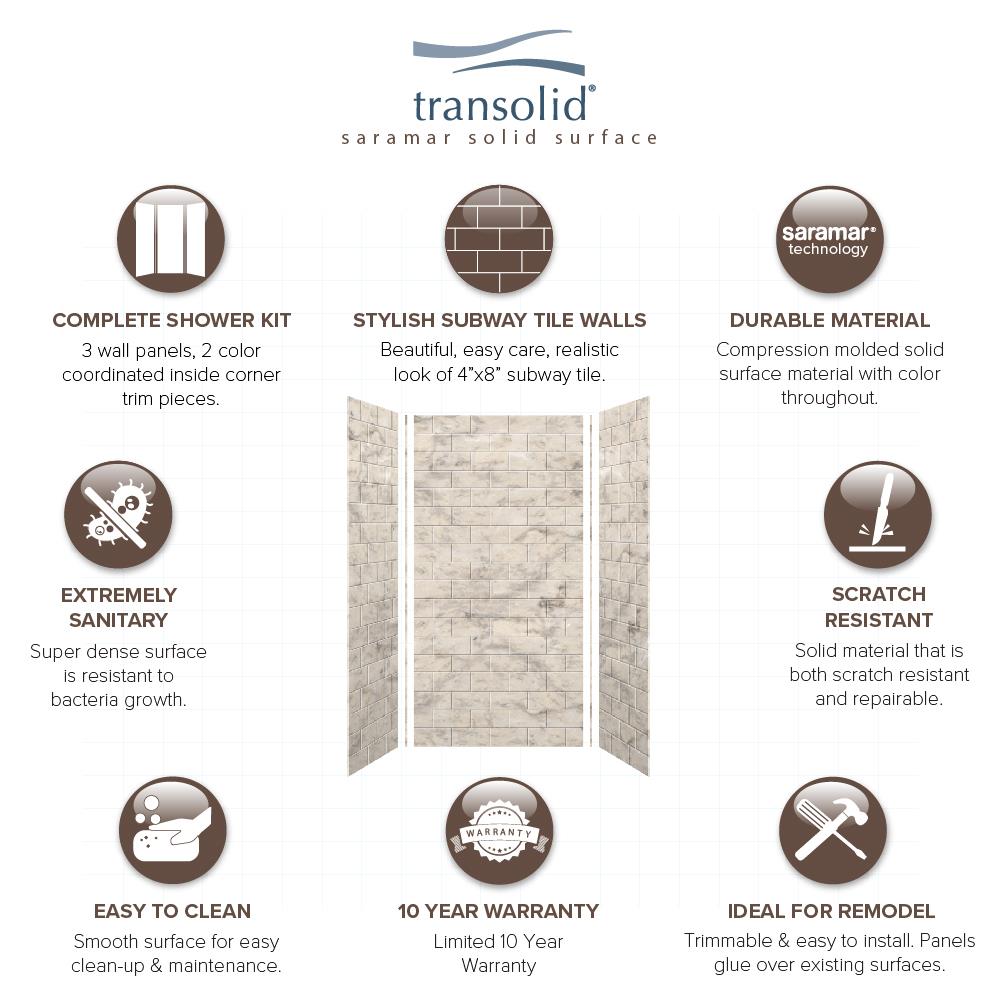 Transolid SWK363672-49 Shower-Wall-Surrounds - View #9