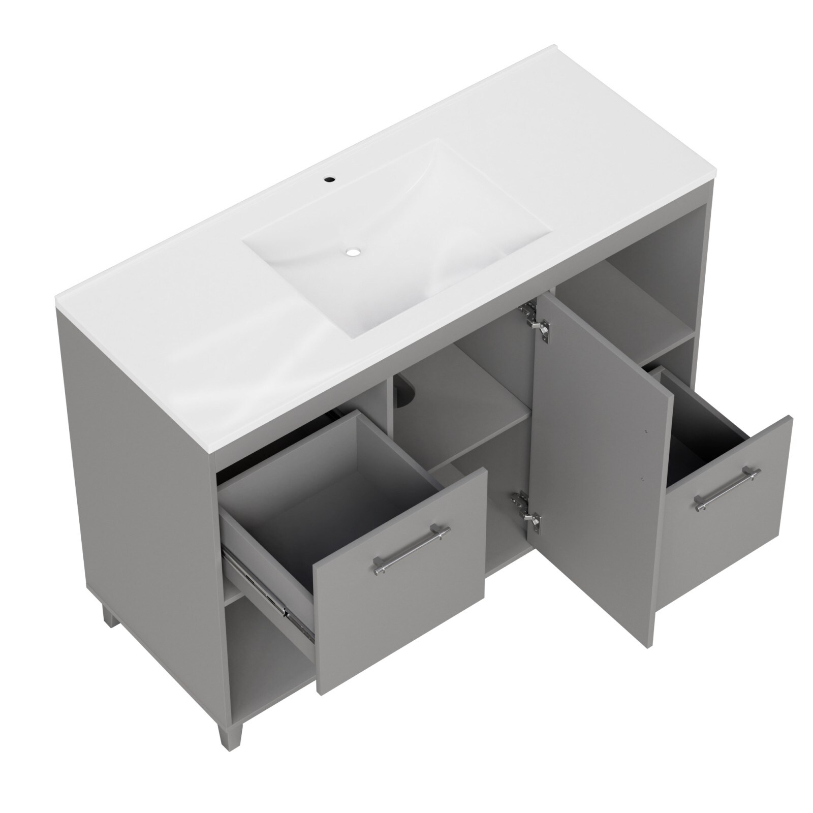 Serwall 48LZKD-GR Bath-Vanity-Combo - View #8