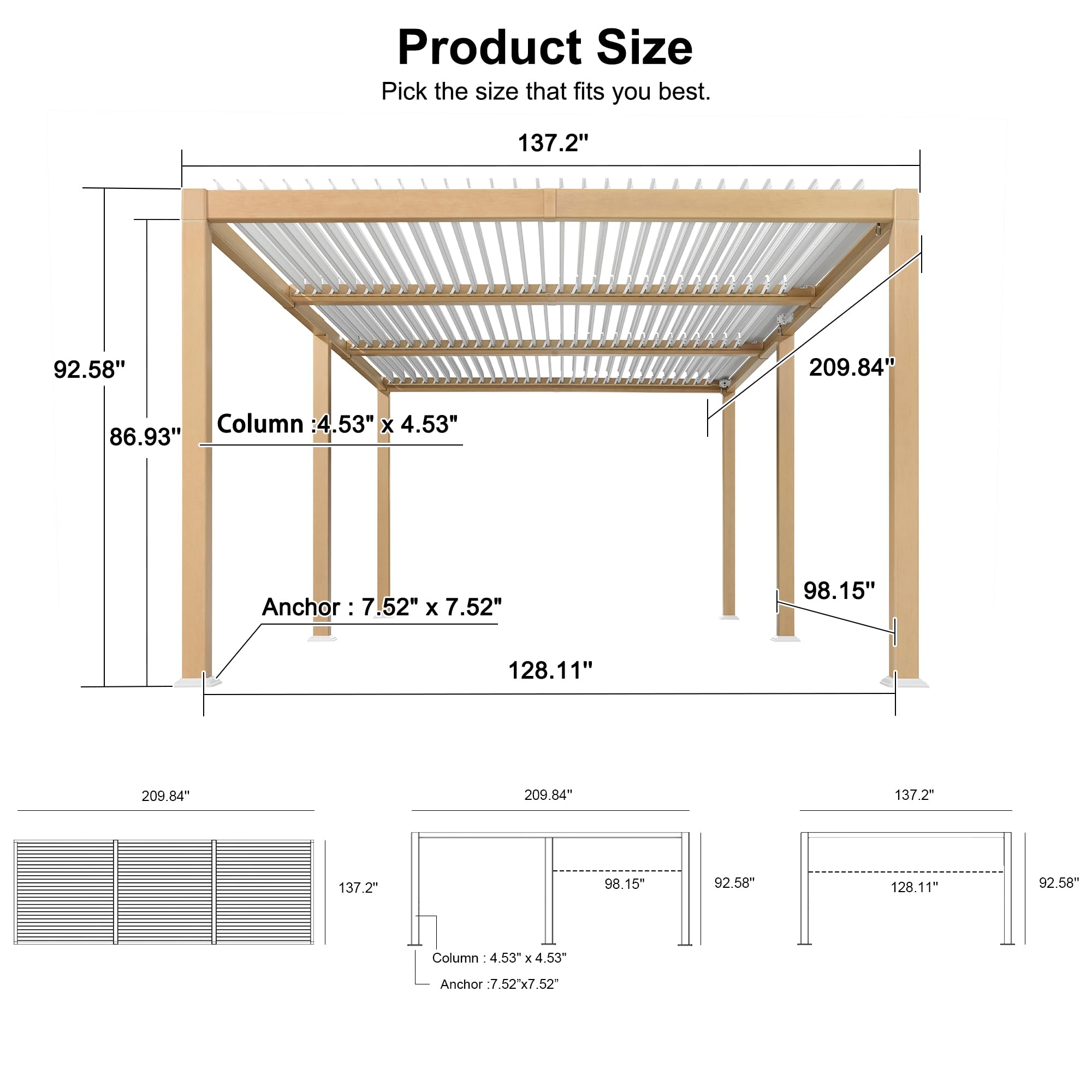 PURPLE LEAF LS05KSPRG1118 Pergolas-2 - View #11