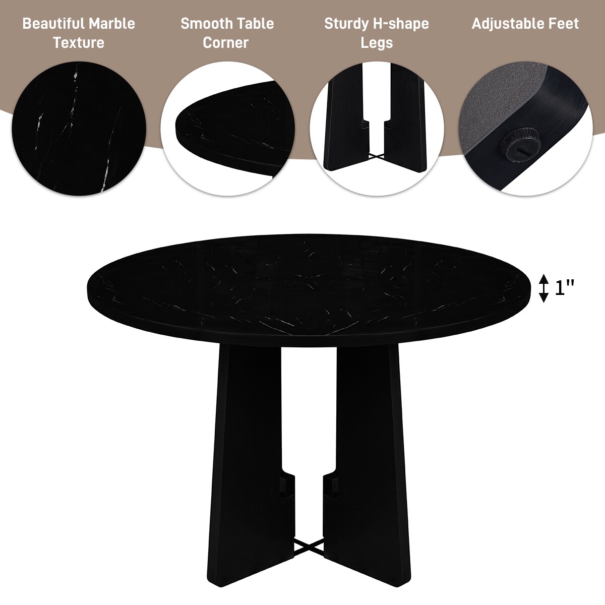 Clihome CL-RBT2-BWH703BG Dining-Sets - View #6