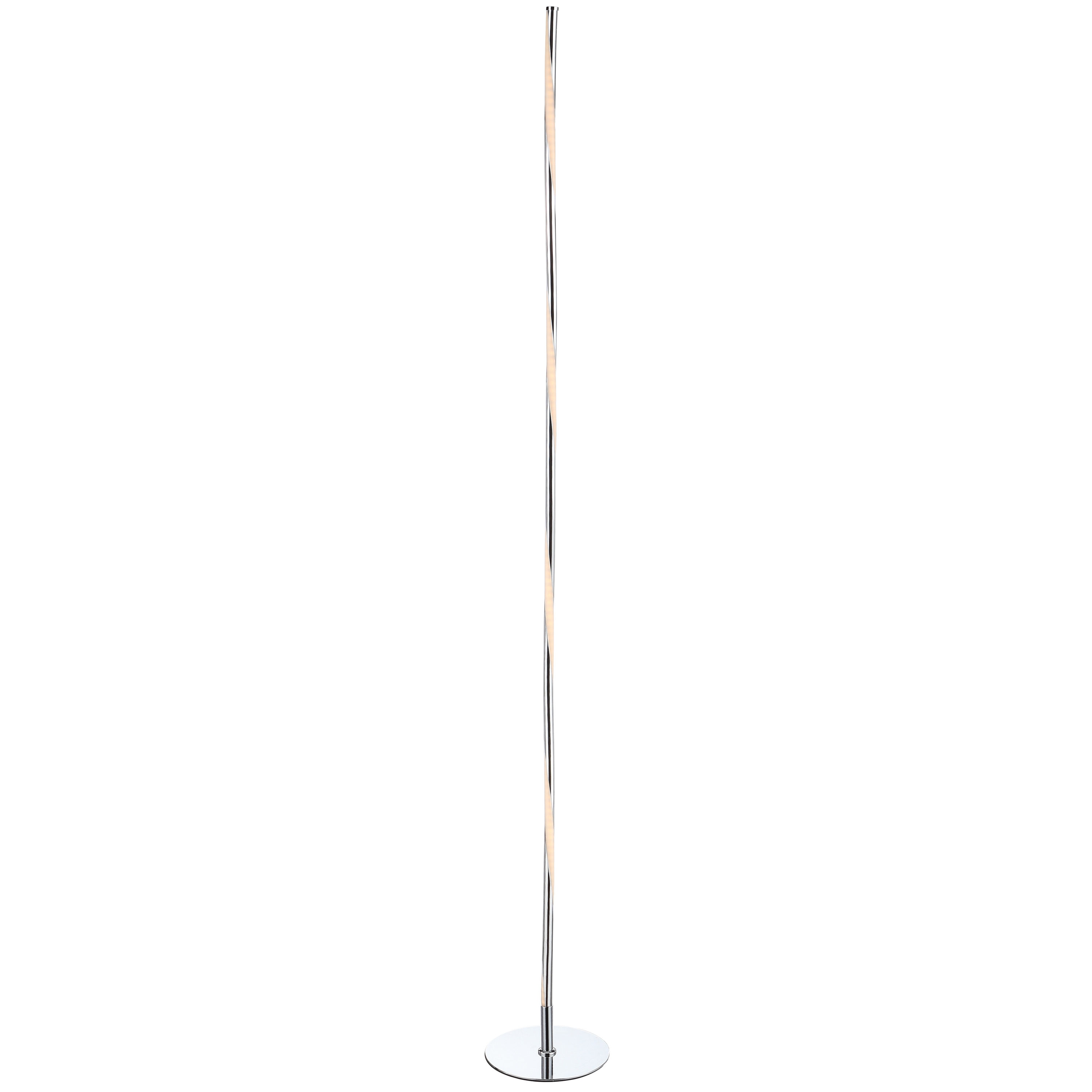 JONATHAN Y 63.75-in Chrome Stick Floor Lamp in the Floor Lamps ...