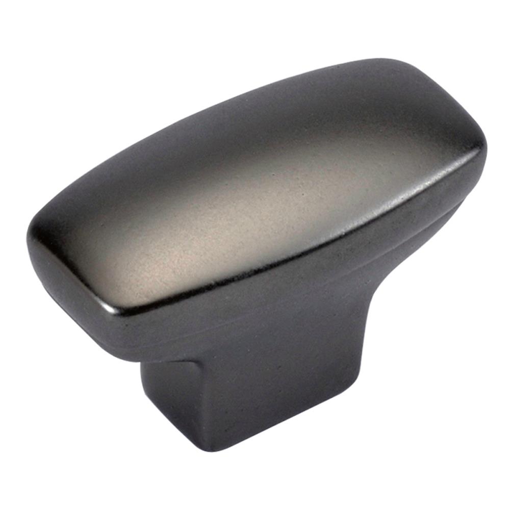 Hickory Hardware P208-BM Cottage Black Mist Rectangular Traditional Cabinet Knob