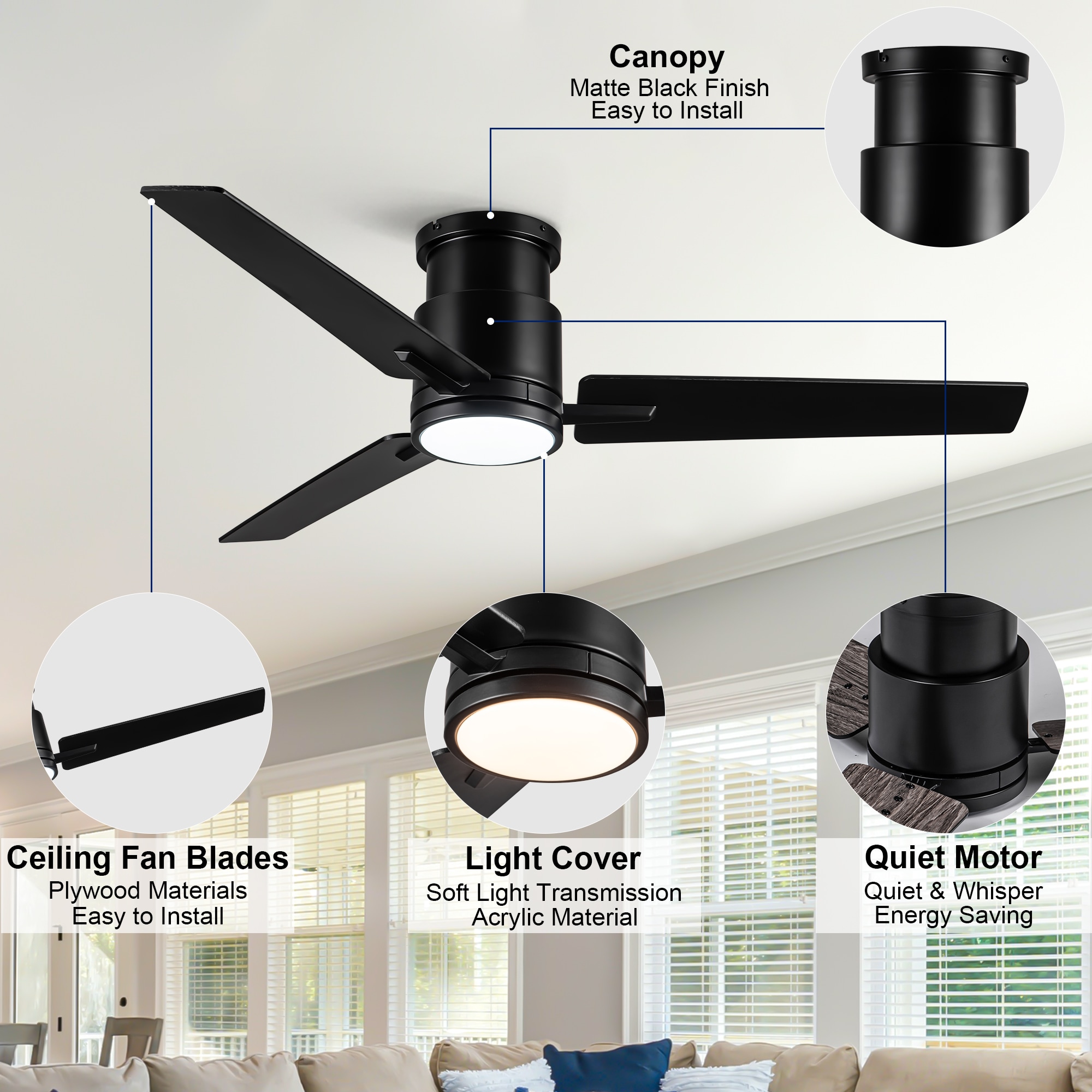 YUHAO LSDY1235XBK52 Ceiling-Fans - View #17