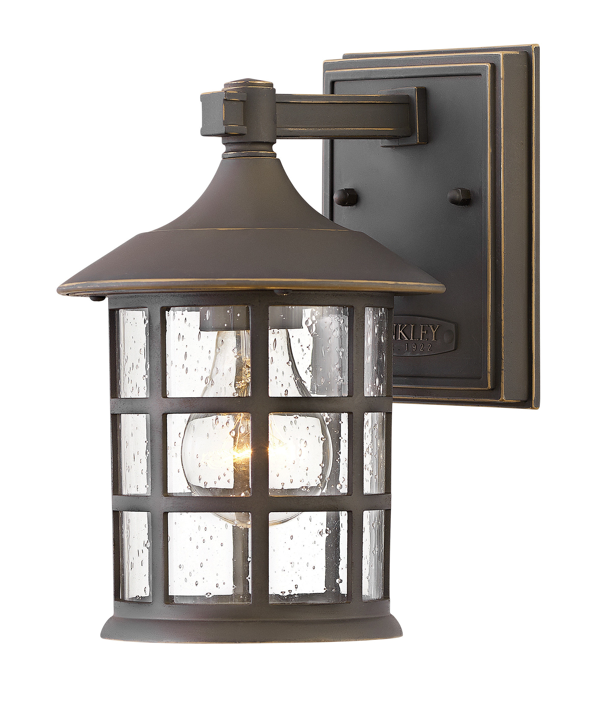 Hinkley 1860OZ Freeport 1 -Light 9.25-in H Oil-rubbed Bronze Hardwired Integrated LED Outdoor Wall Light
