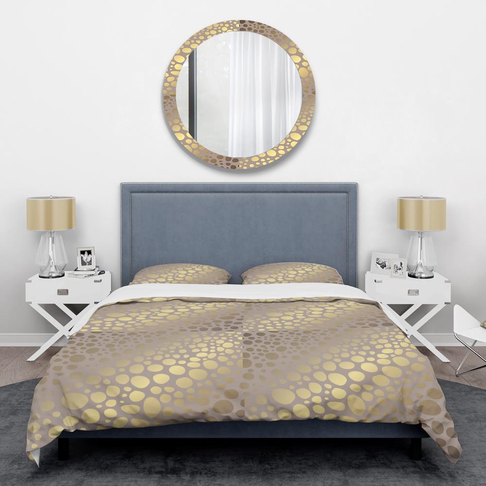 Designart BED24202-T 3 -Piece Gold Twin Duvet cover Set