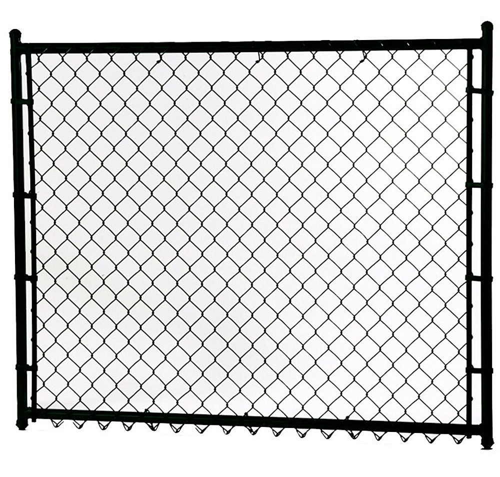Merchants Metals 58090288 5-ft H x 4-ft W 16 -Gauge Powder Coated Steel Walk-thru Chain Link Fence Gate