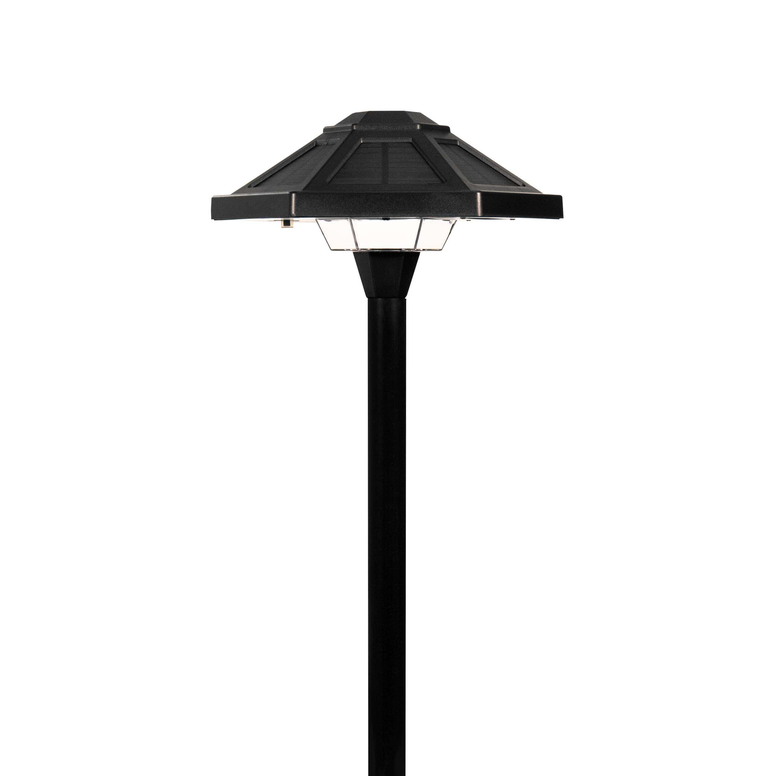 VOLT Solar Path Lights 40 -Lumens 0.25 -Watt Black Solar LED Outdoor Path Light ( 2700-K )
