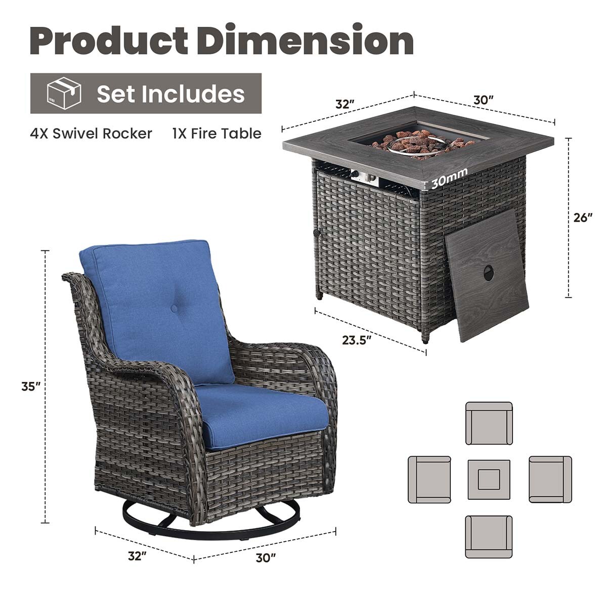 Rilyson FS099024X2-1 Patio-Conversation-Sets - View #13