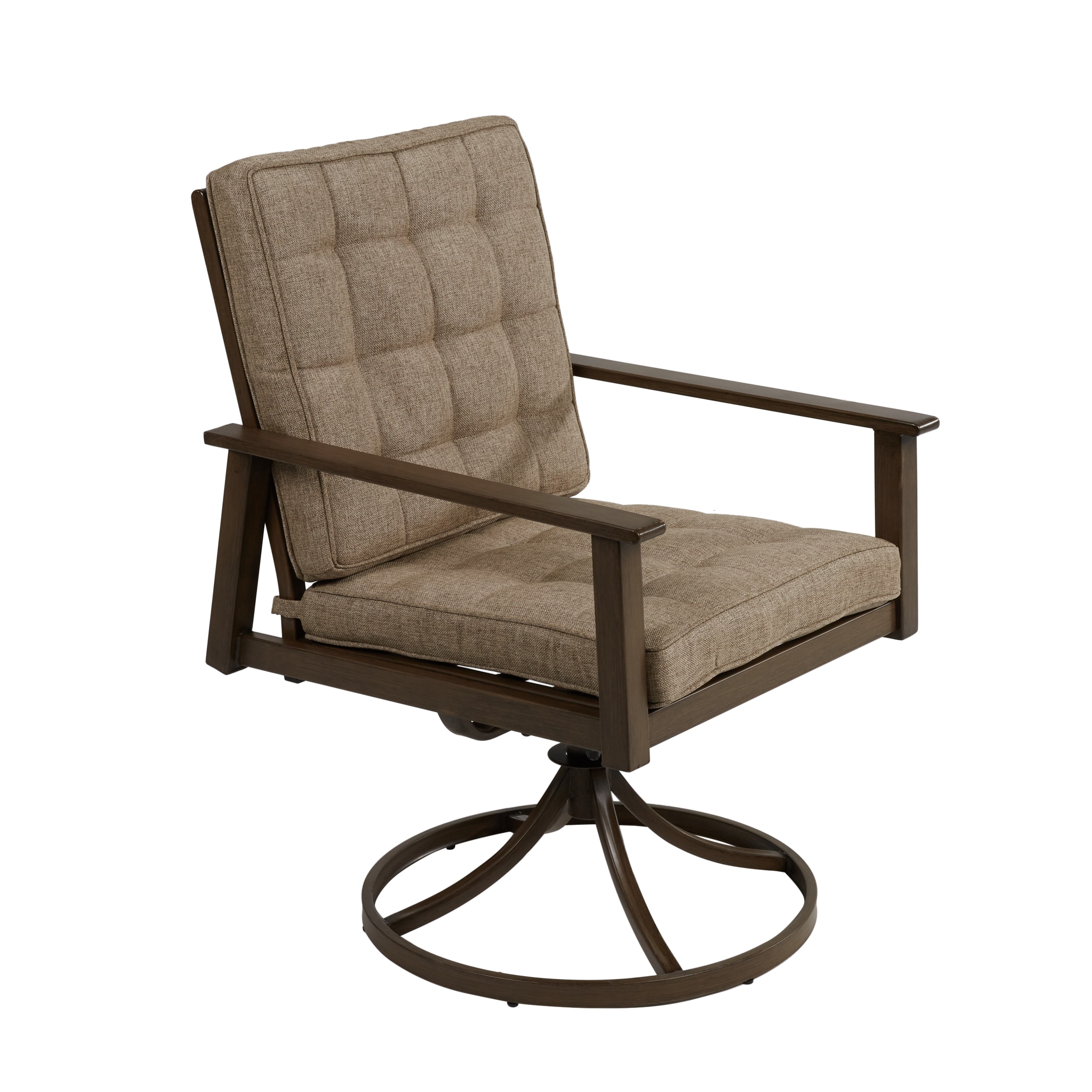 Style selections elliot creek set of discount 2 new slate metal swivel rocking chair