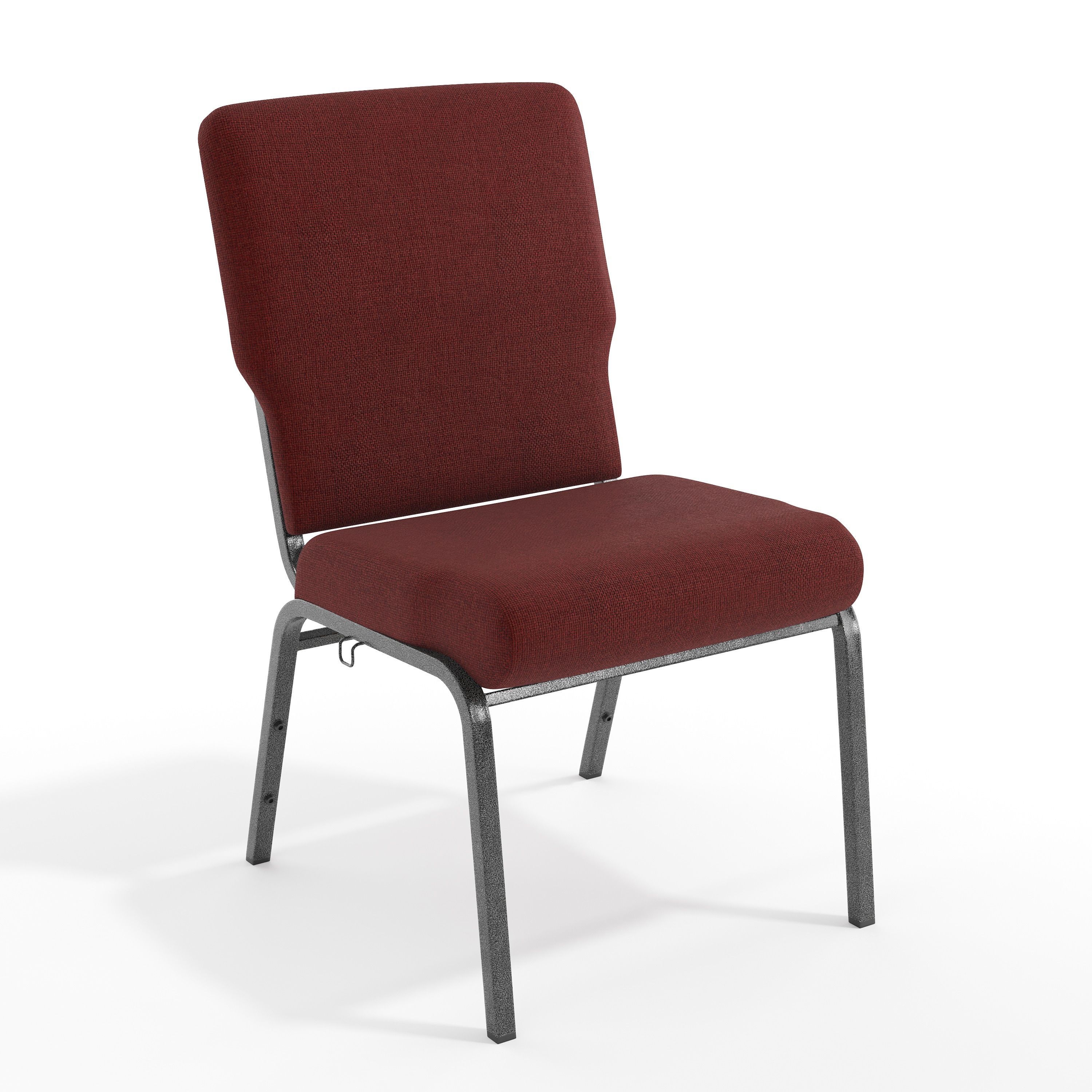 Emma + Oliver 889142505631 20.5 in. Maroon Molded Foam Church Chair