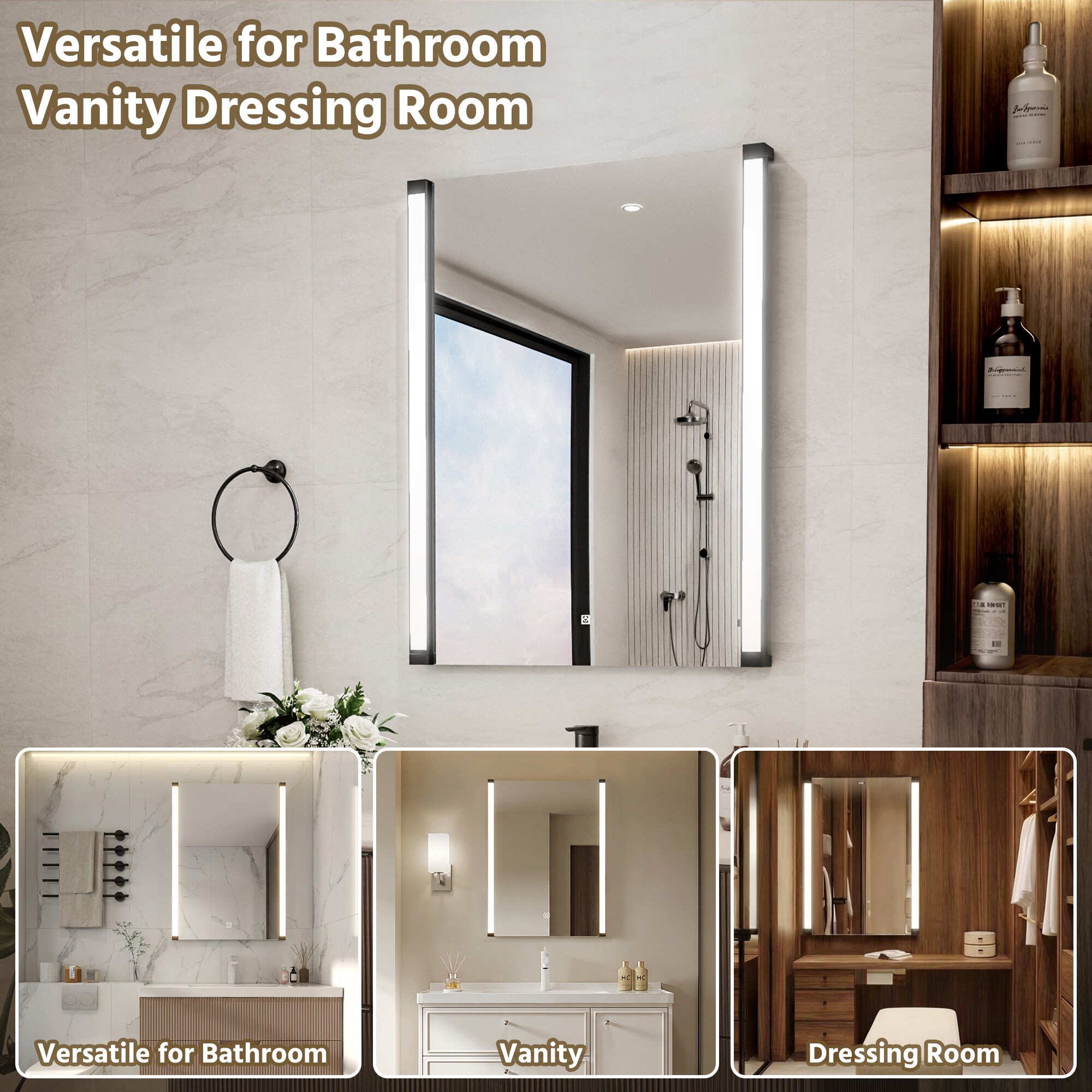 WELLFOR KAFMD2F1-2436 Framed-Bath-Mirrors - View #5