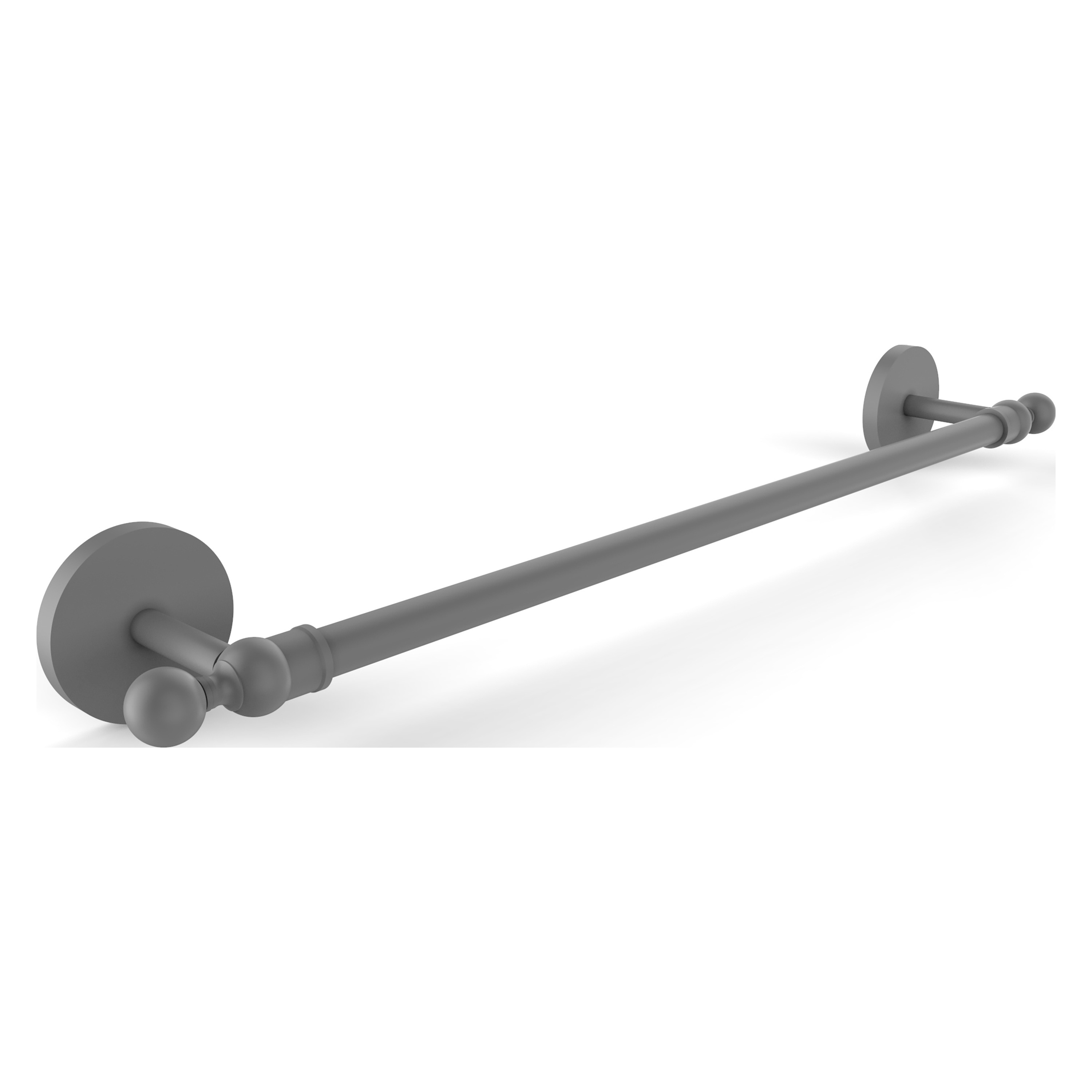 Allied Brass 1041/18-GYM Skyline 18-in Matte Gray Wall mount Single Towel Bar