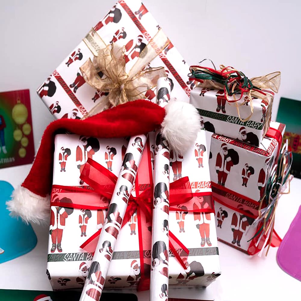Santa Remix and Let's Celebrate Gift Wrap Bundle – Mah Melanin