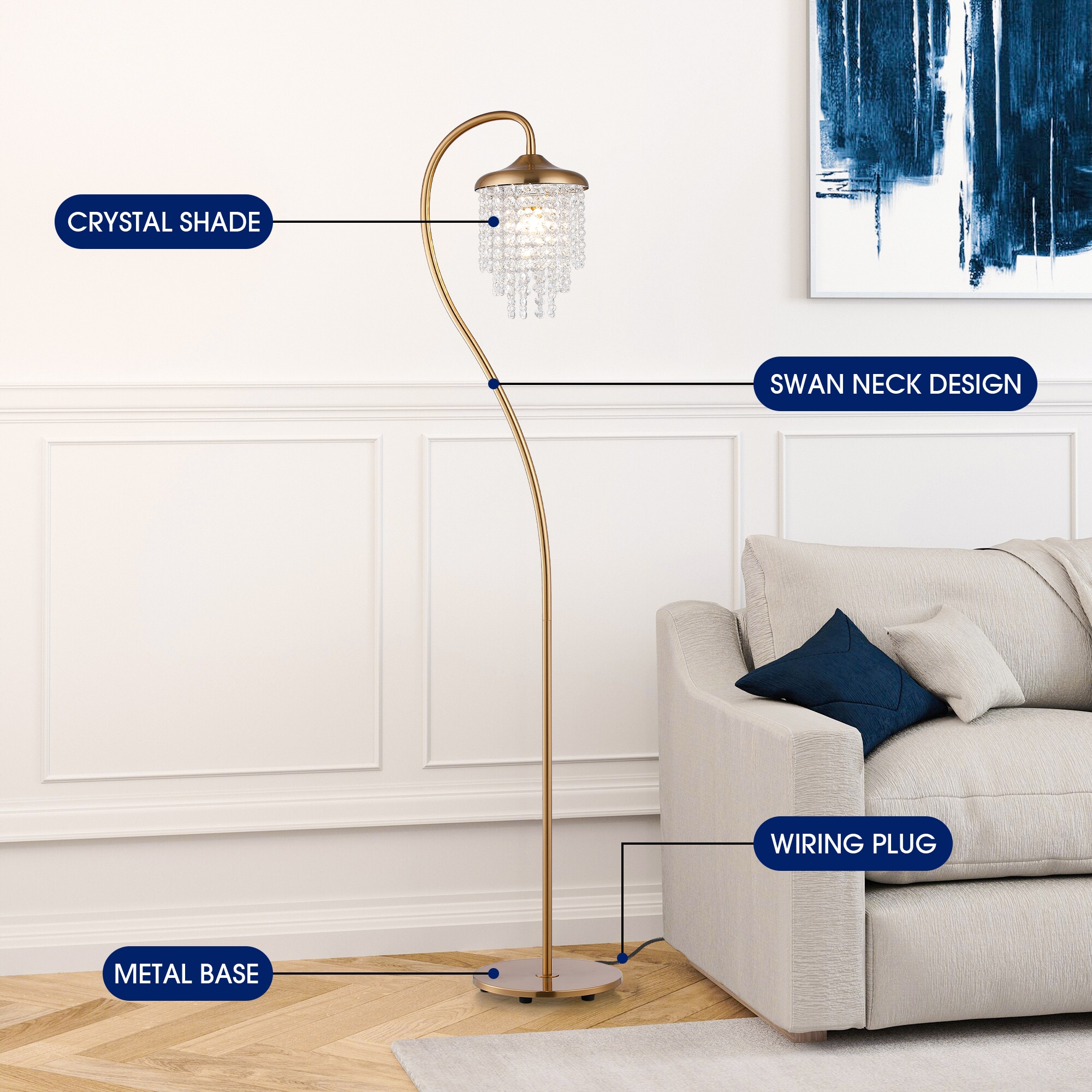 Parrot Uncle BBML3201-BKGD floorlamps - View #4
