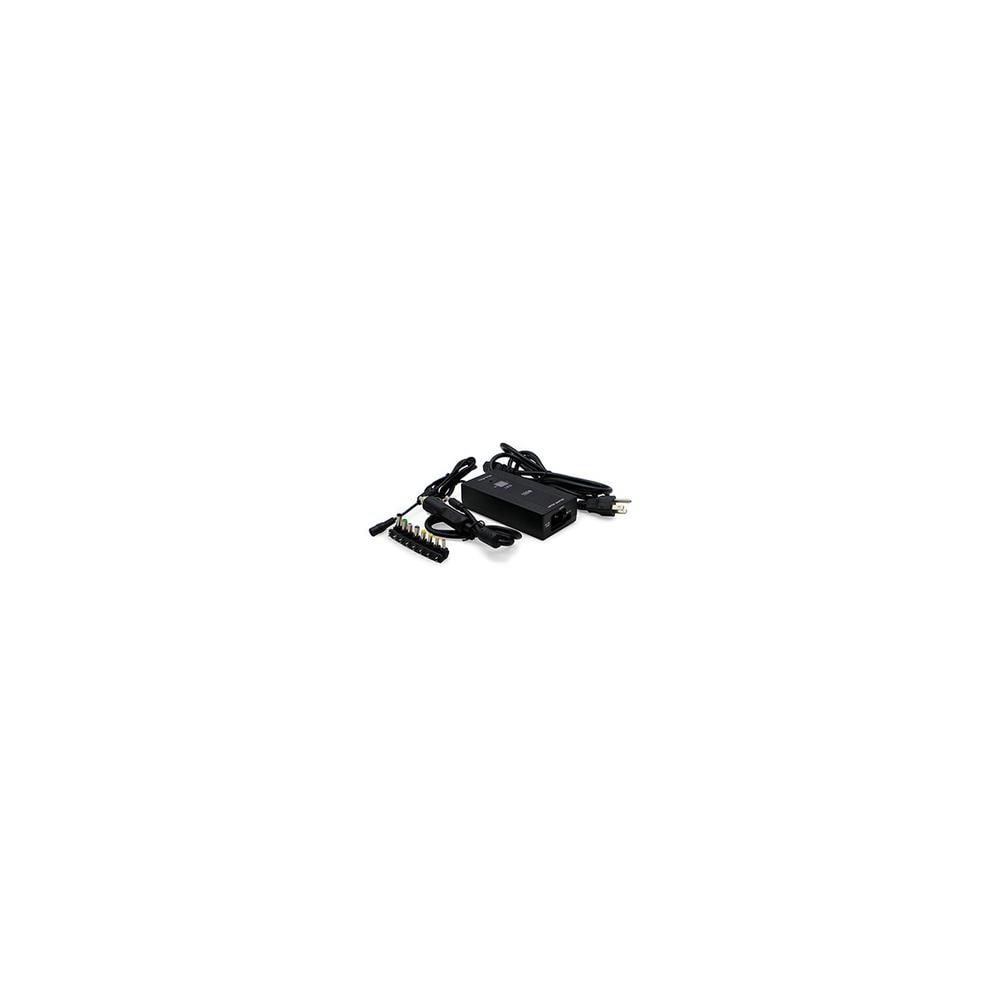 AddOn SYBA8593 Add-On-Computer Peripherals ULPA100W-AA Universal 100W Laptop Power Adapter with USB Port and Car Charger