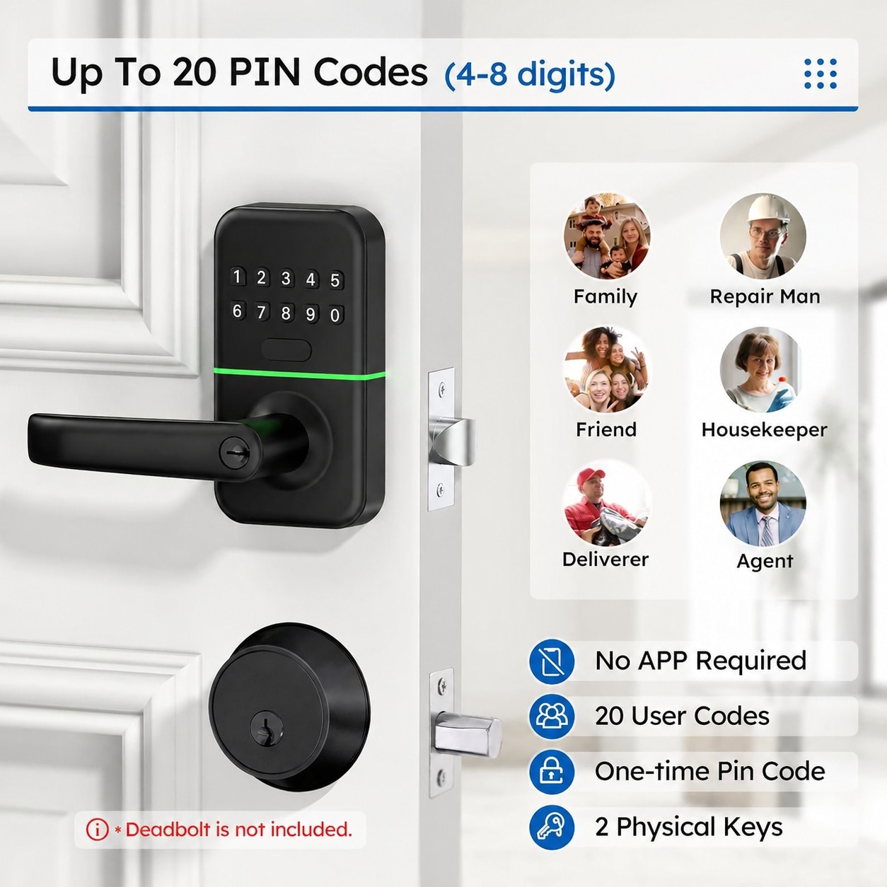 Misopily LMS0803M060 Electronic-Door-Locks - View #2