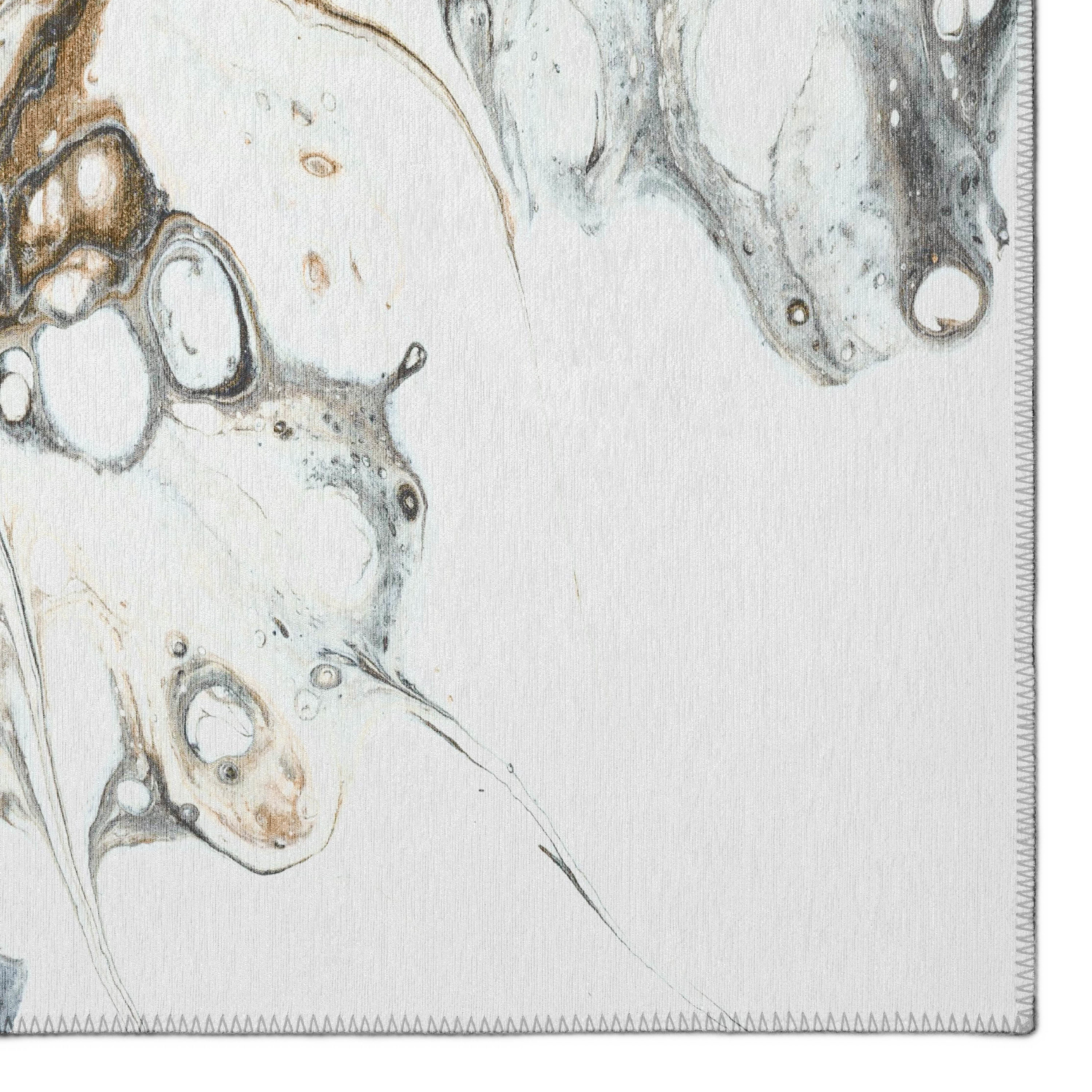 Karina Smoke Gray Abstract Chenille 10' x 14' Area Rug