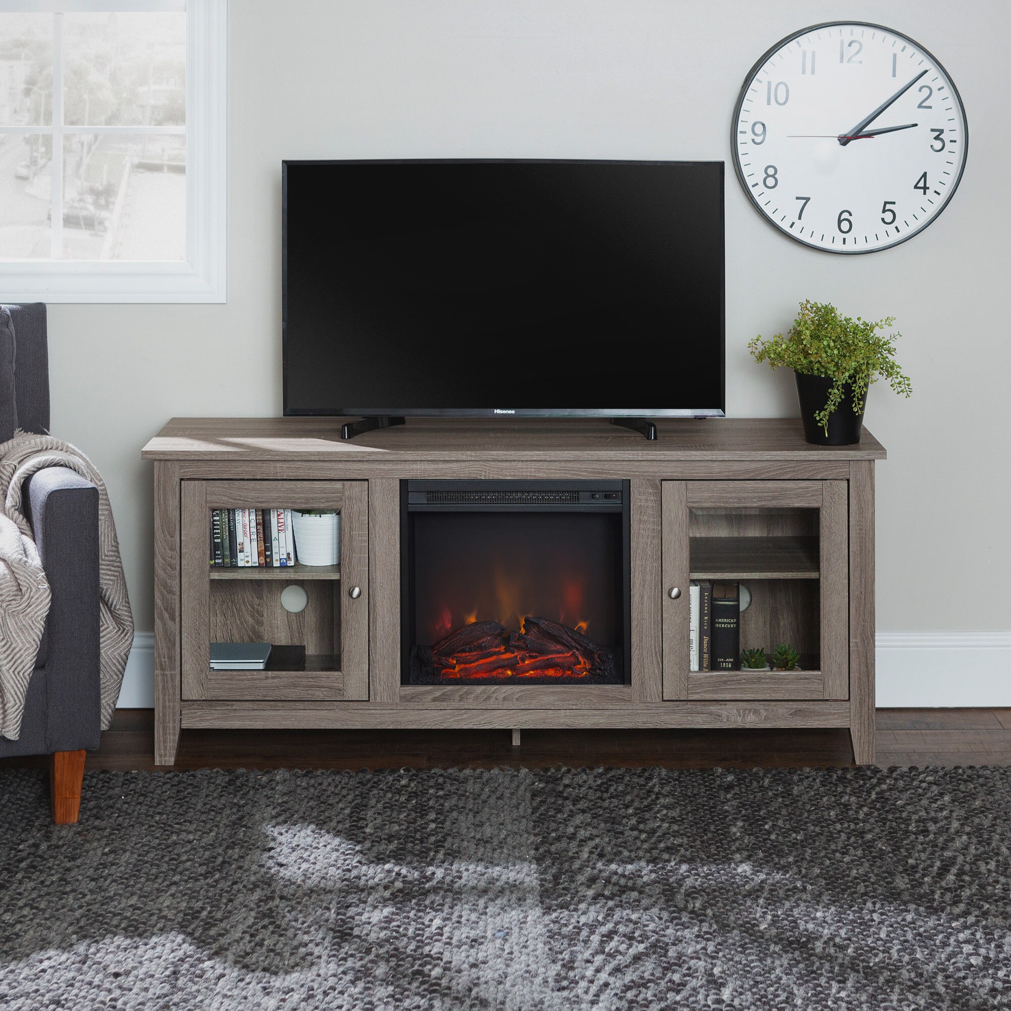 Walker Edison W58FP4DWAG Electric-Fireplaces - View #2