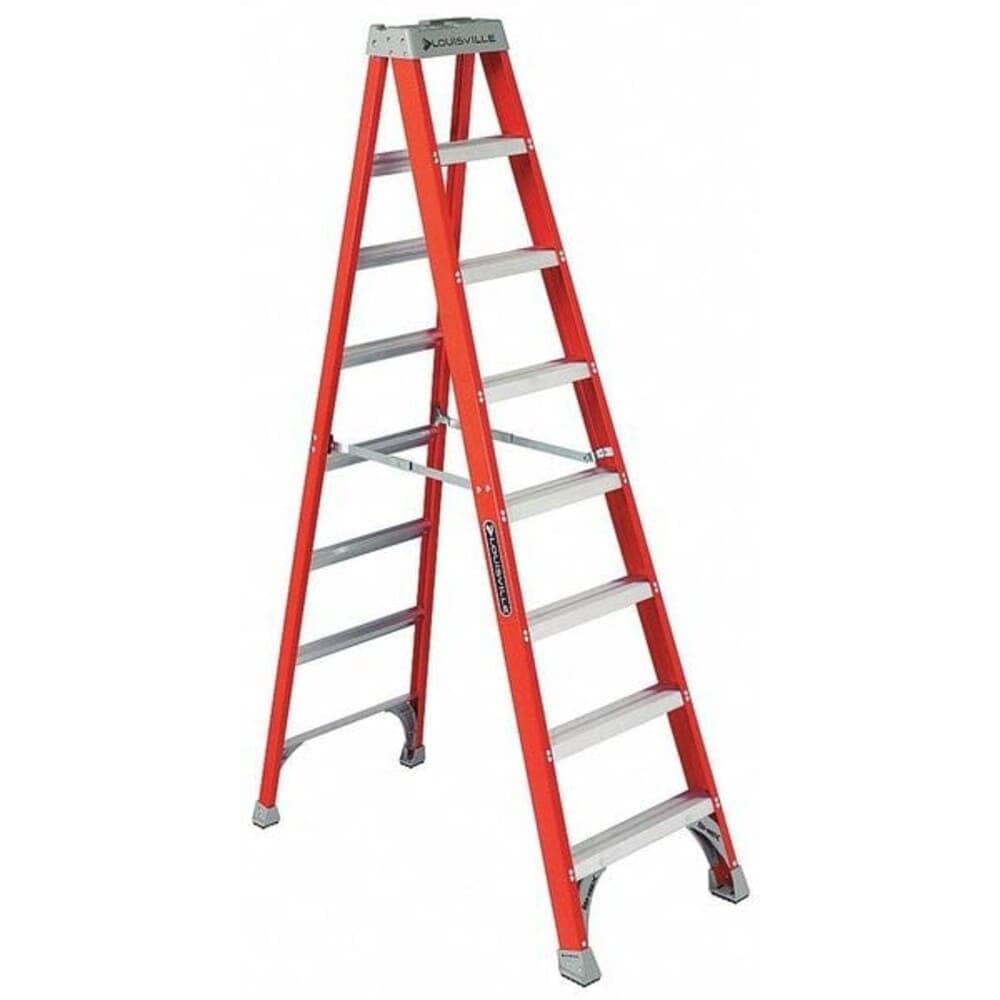 Louisville 8 ft Fiberglass Stepladder 300 lb Capacity FS1508 #FS1508