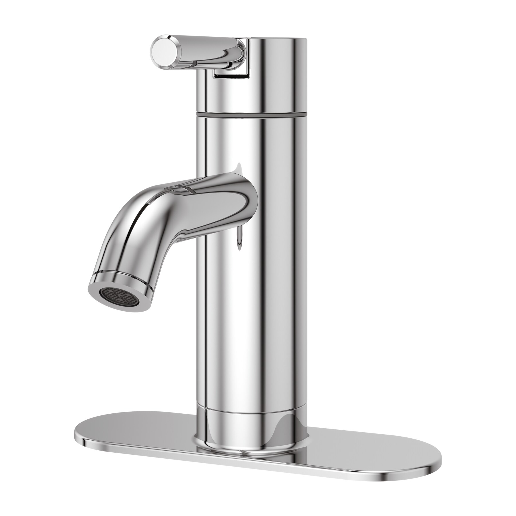 Contempra Modern Polished Chrome Single Control Bathroom Faucet
