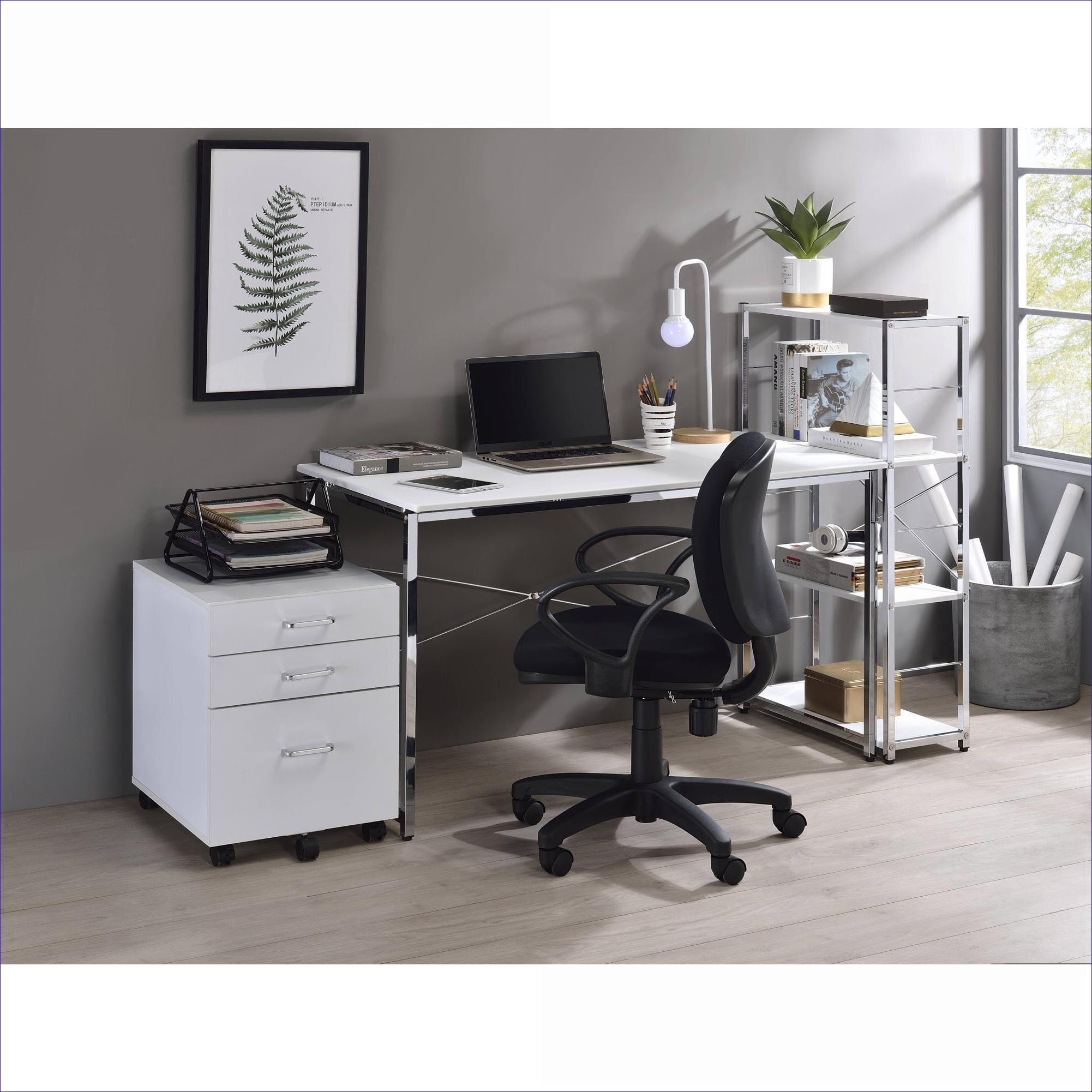 Watnature Metal and composite wood writing desk for home office work ...