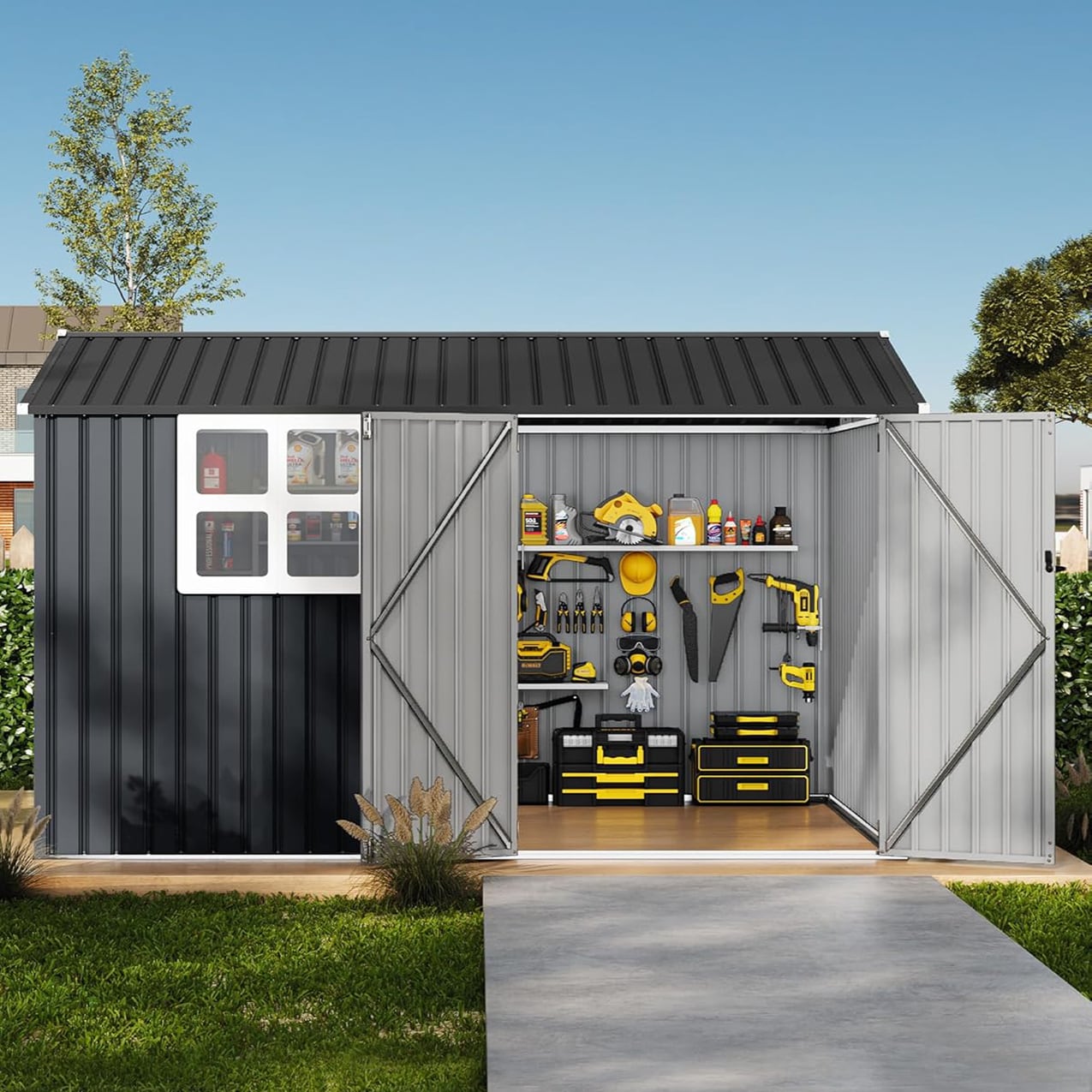 Garvee MIHHZ-H432SVARC4K Metal-Storage-Buildings-Sheds - View #5
