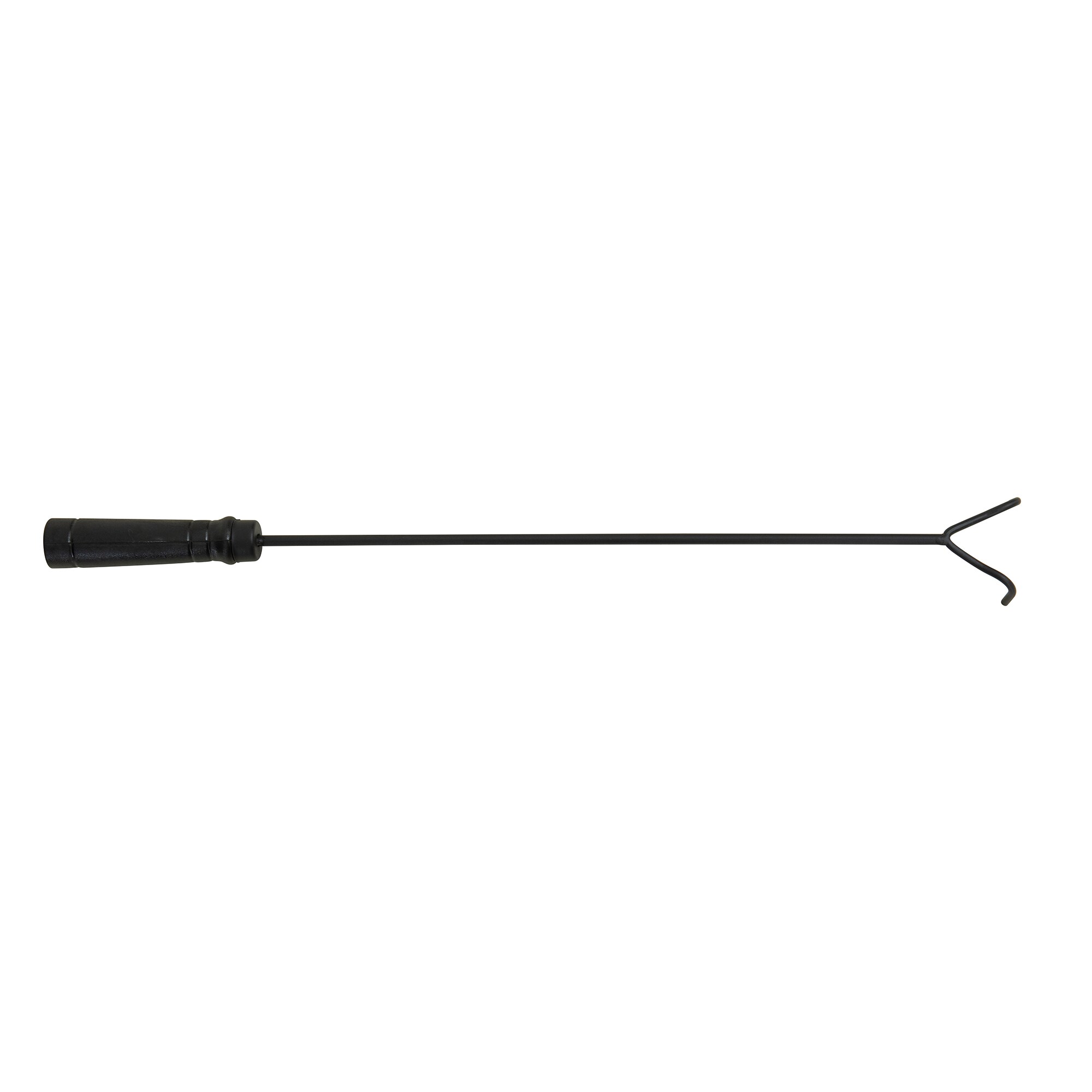 Matte Black Steel Outdoor Chimenea with Log Holders