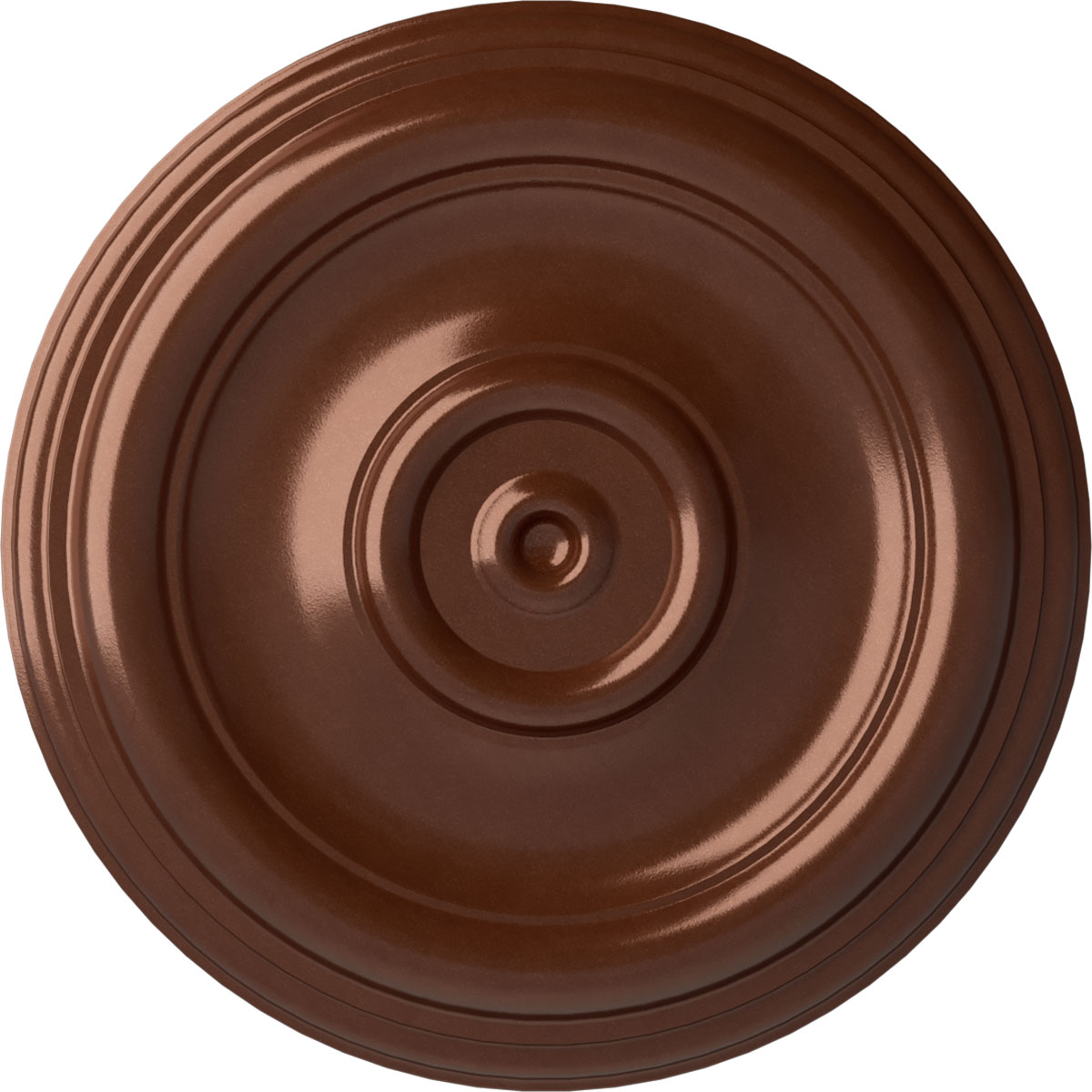 Ekena Millwork CM12TRCPS Traditional 12-in W x 12-in L Painted Copper Penny Polyurethane Whole Ceiling Medallion