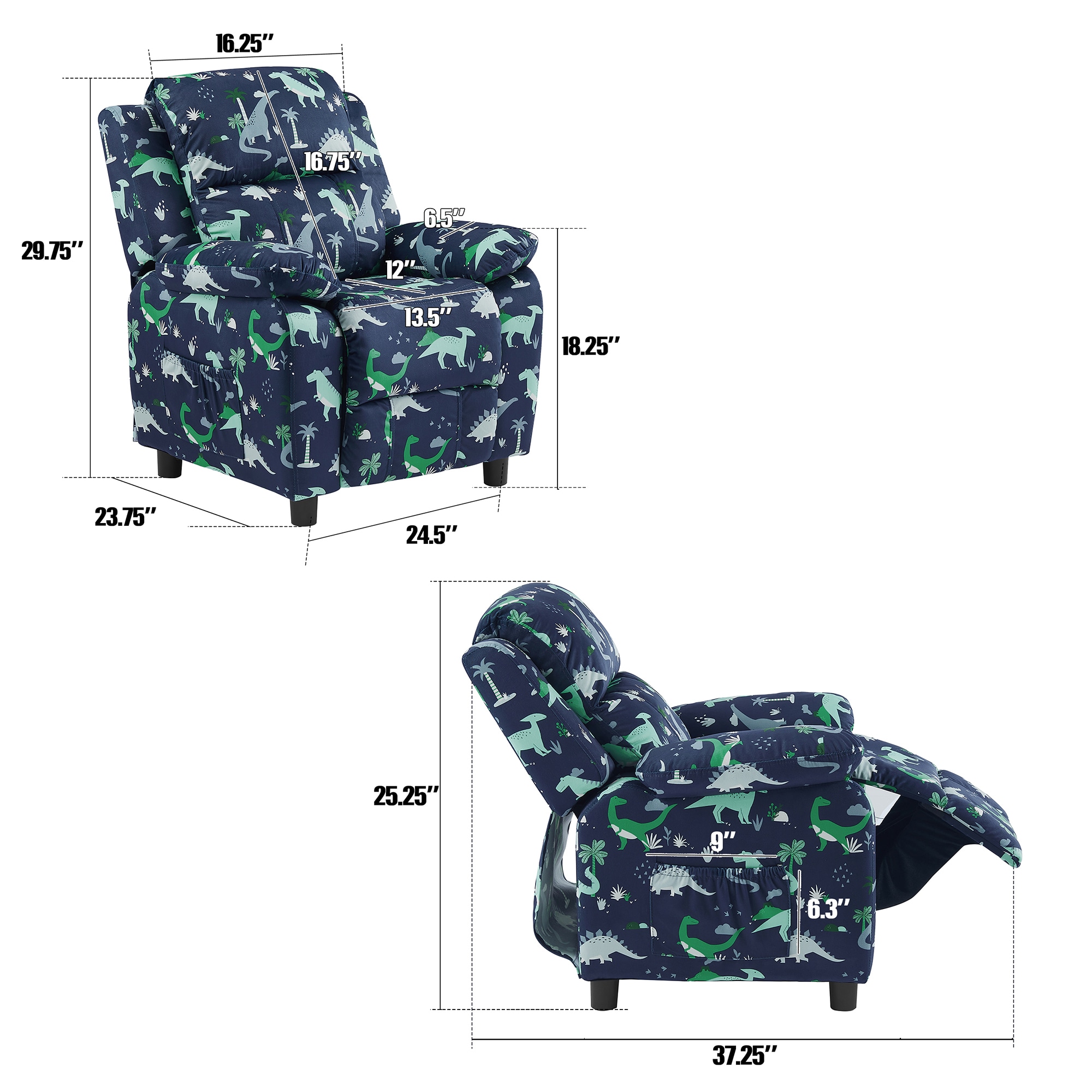 PEAK HOME FURNISHINGS 970426-ND Kids-Chairs - View #8
