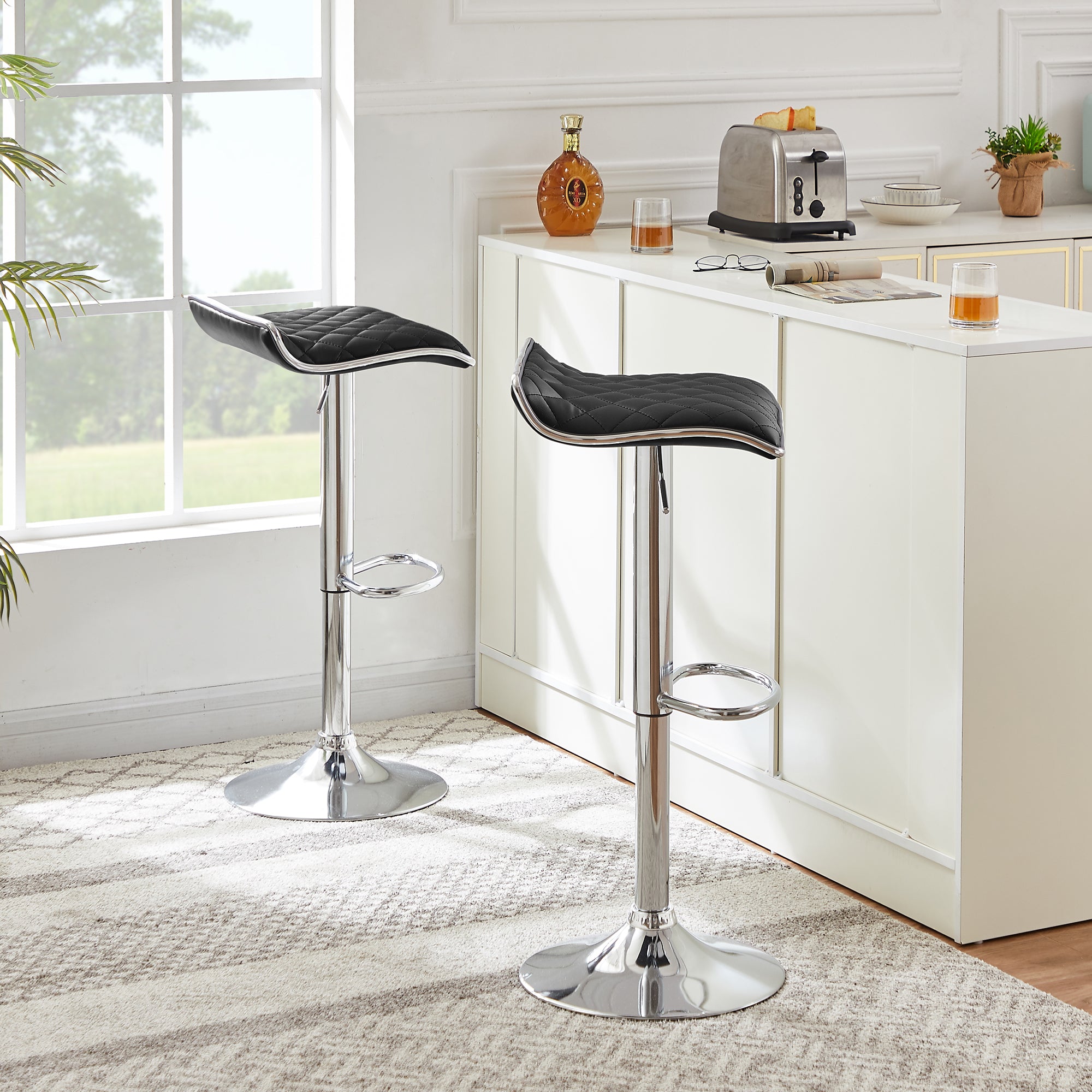 Vecelo LOE-C10-BLK stools - View #2