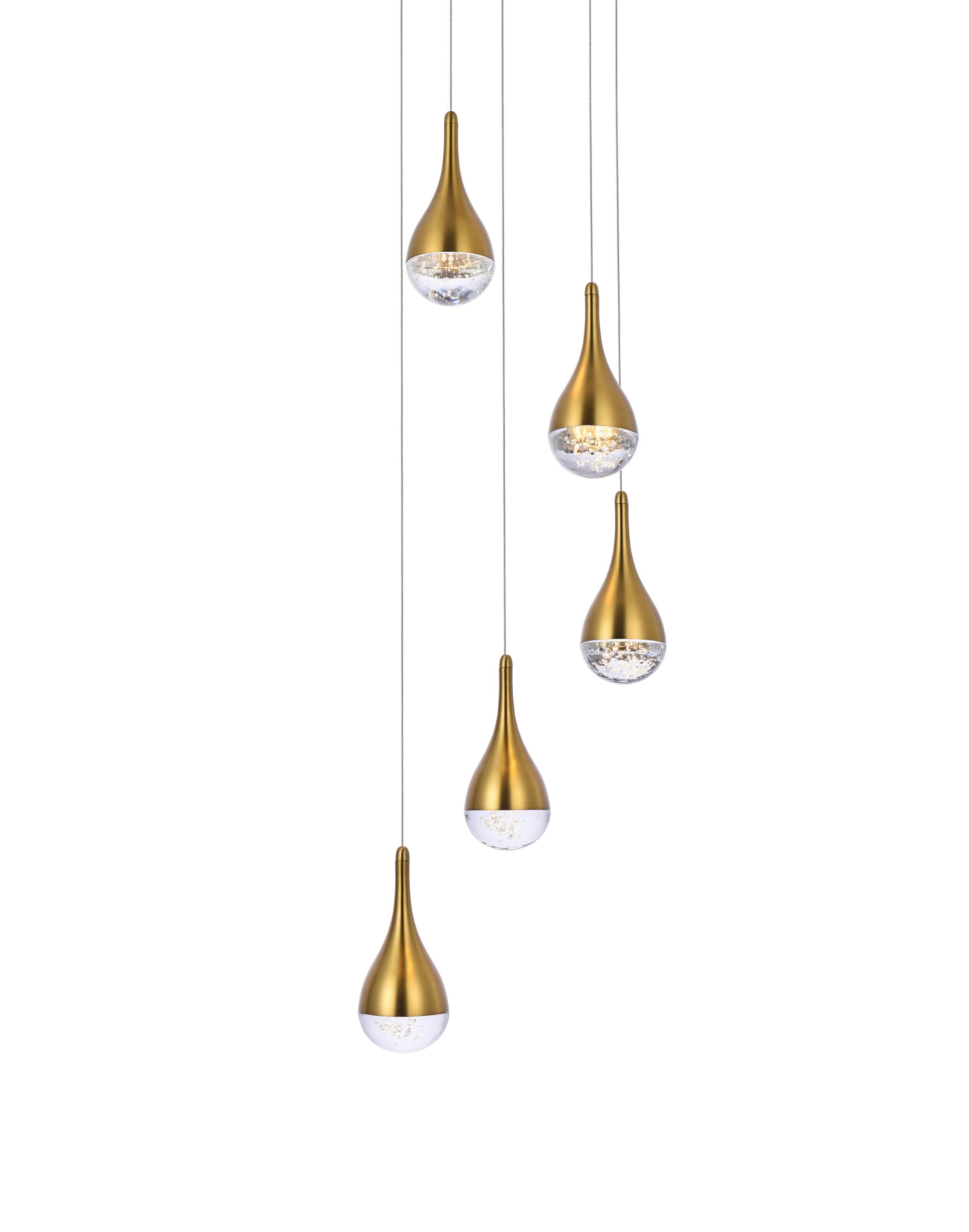 Elegant Decor HF11415D14SG Pendant-Lights - View #3