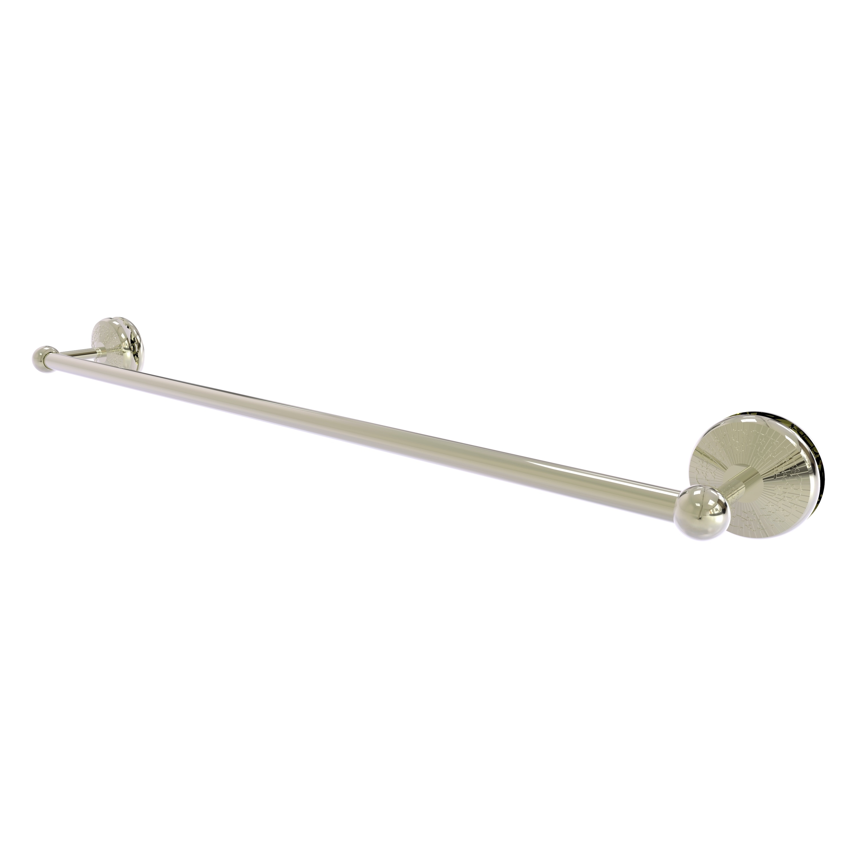Allied Brass MC-41-SM-30-PNI Monte Carlo 30-in Polished Nickel Wall mount Single Towel Bar