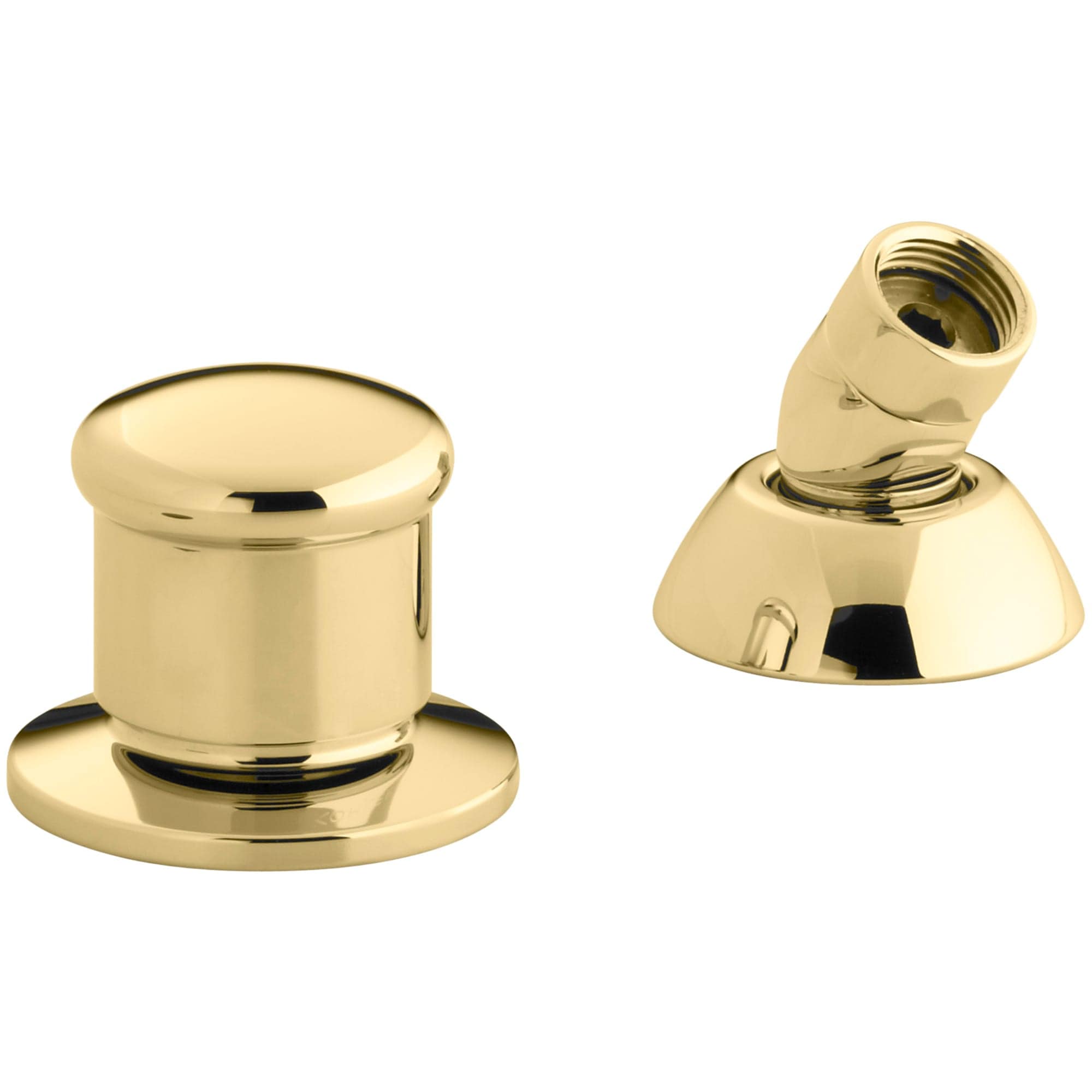 KOHLER 8549-PB Vibrant Polished Brass 2.5-in Universal Shower Shower holder with hose